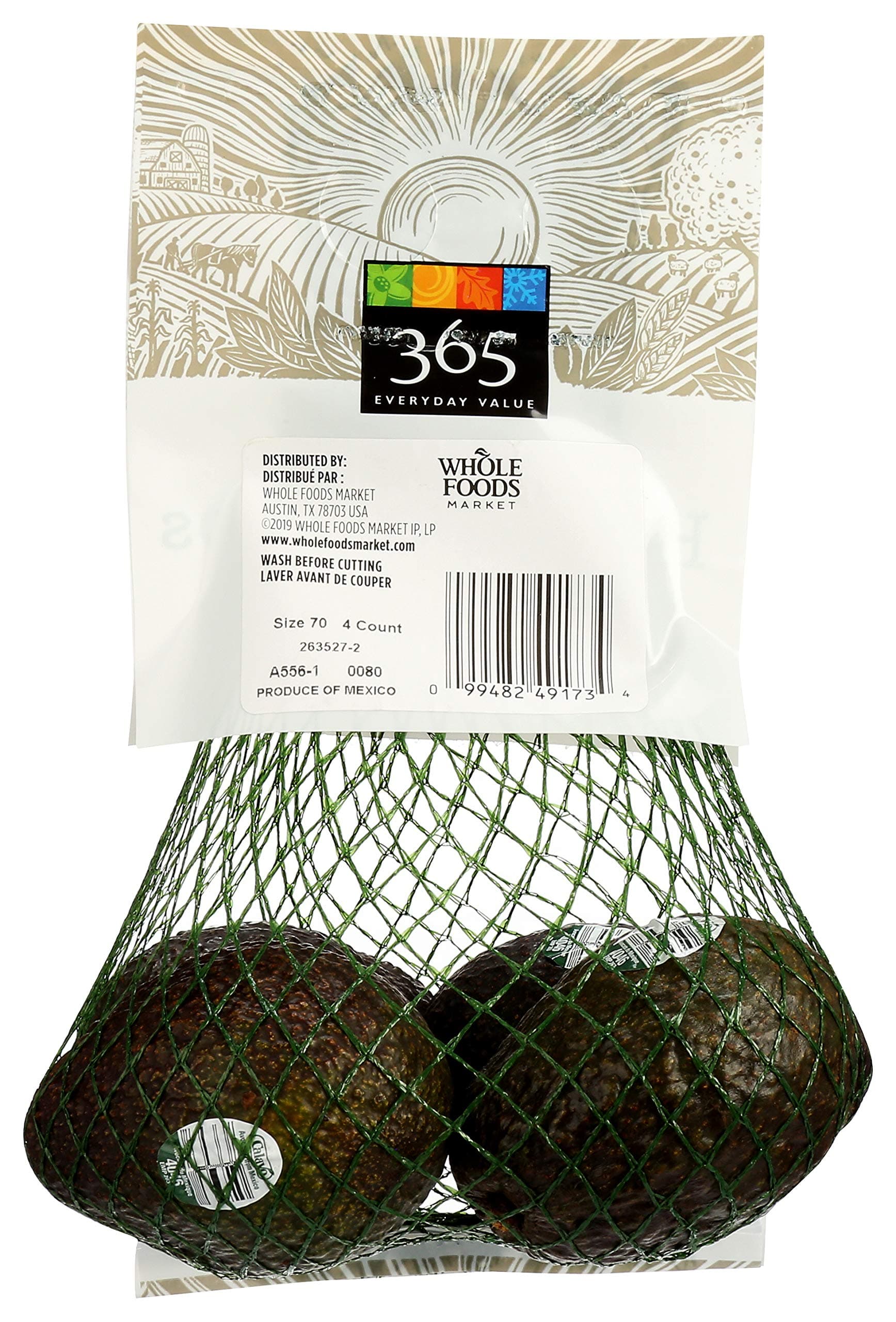 365 Everyday Value, Hass Avocados, 4 Count bundle