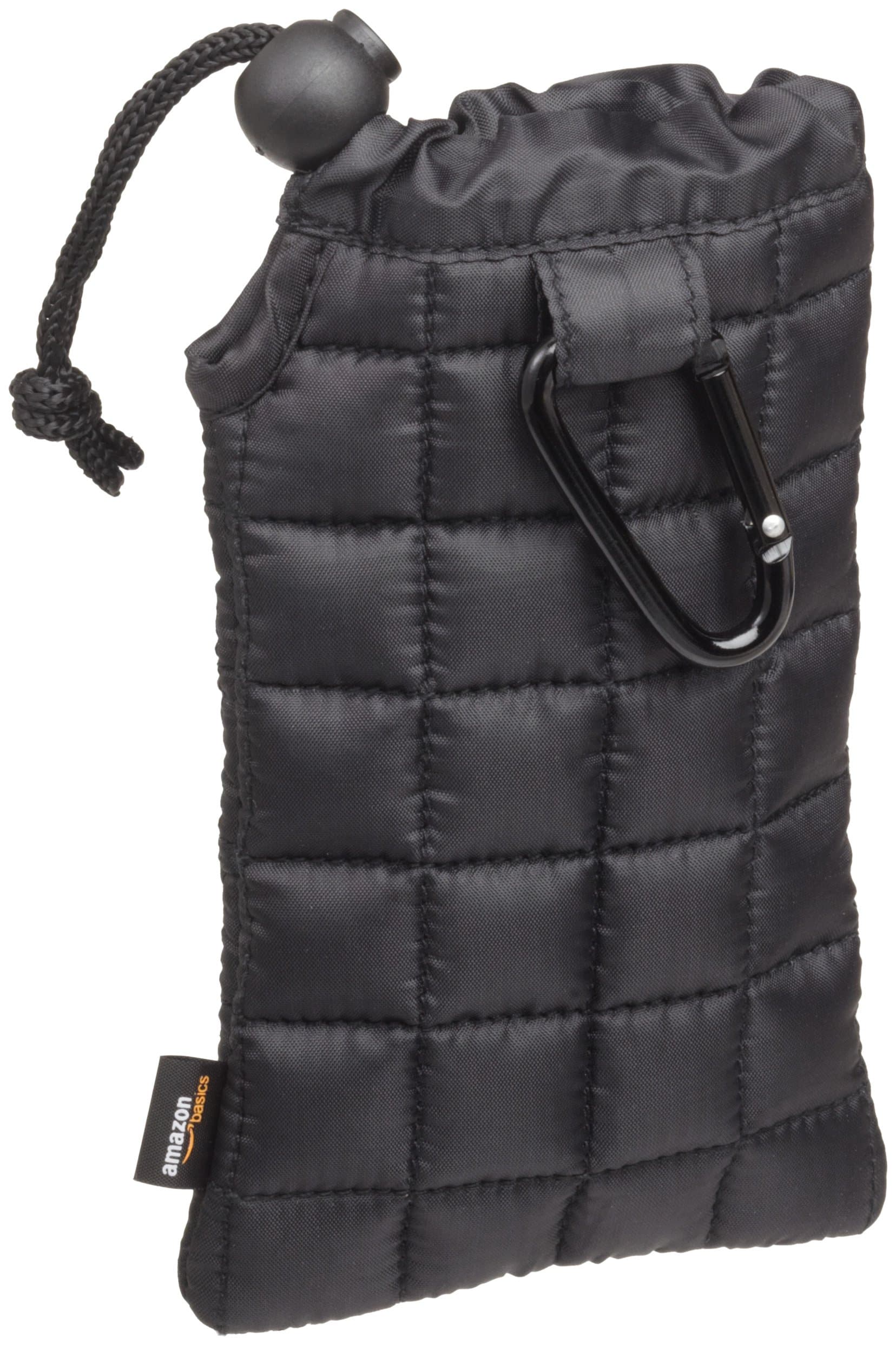 AmazonBasics Universal Case for Small Electronics (Cameras, Mobile Phones, GPS Units) Black 9.2 x 15.5 x 2 cm
