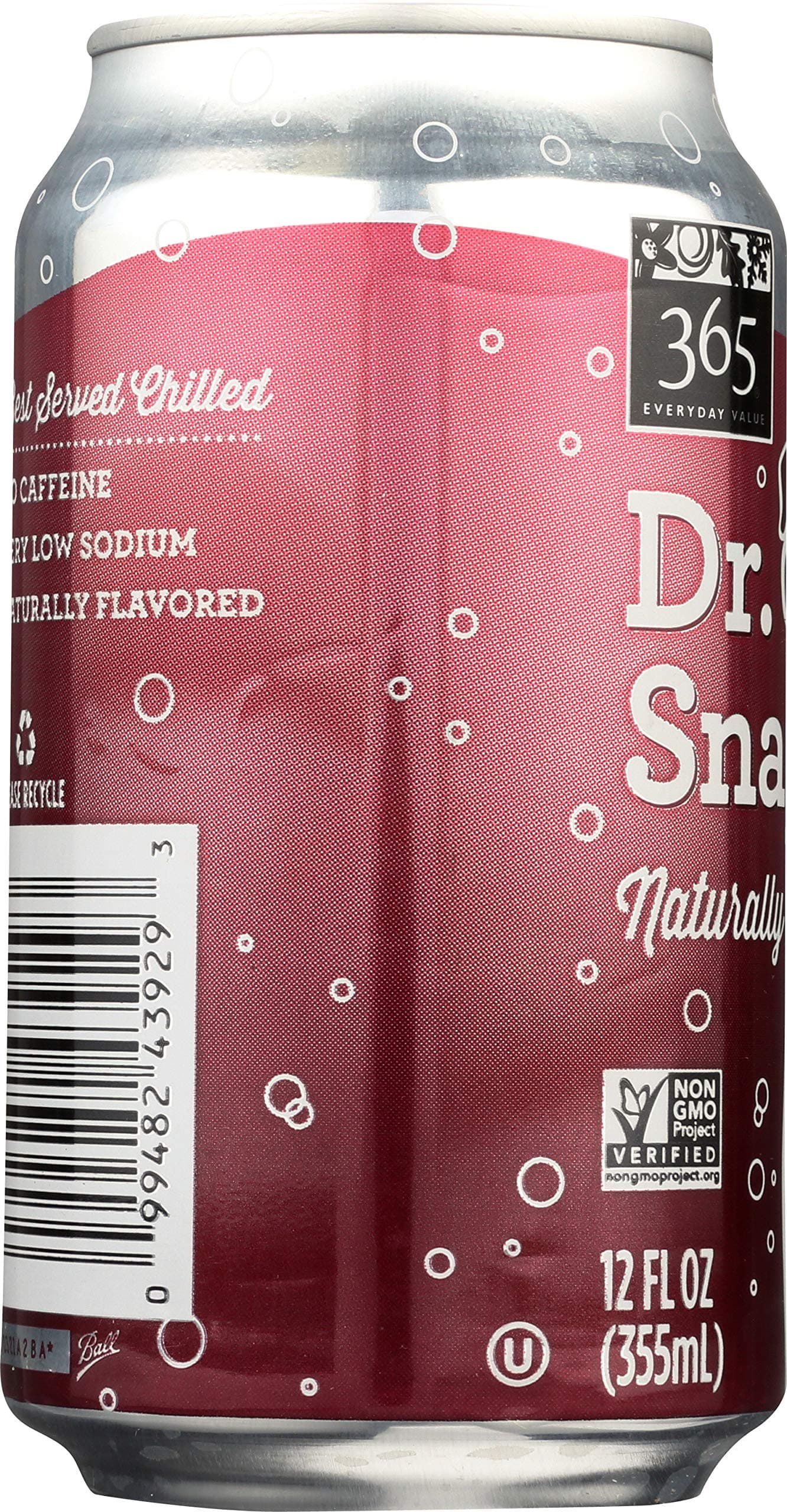 365 Everyday Value, Dr. Snap,12 Fl Oz, 6 Count