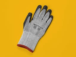 AmazonCommercial 13G Goldsilk & PU Coated Gloves (Salt & Pepper/Black), Size S, 1 Pair
