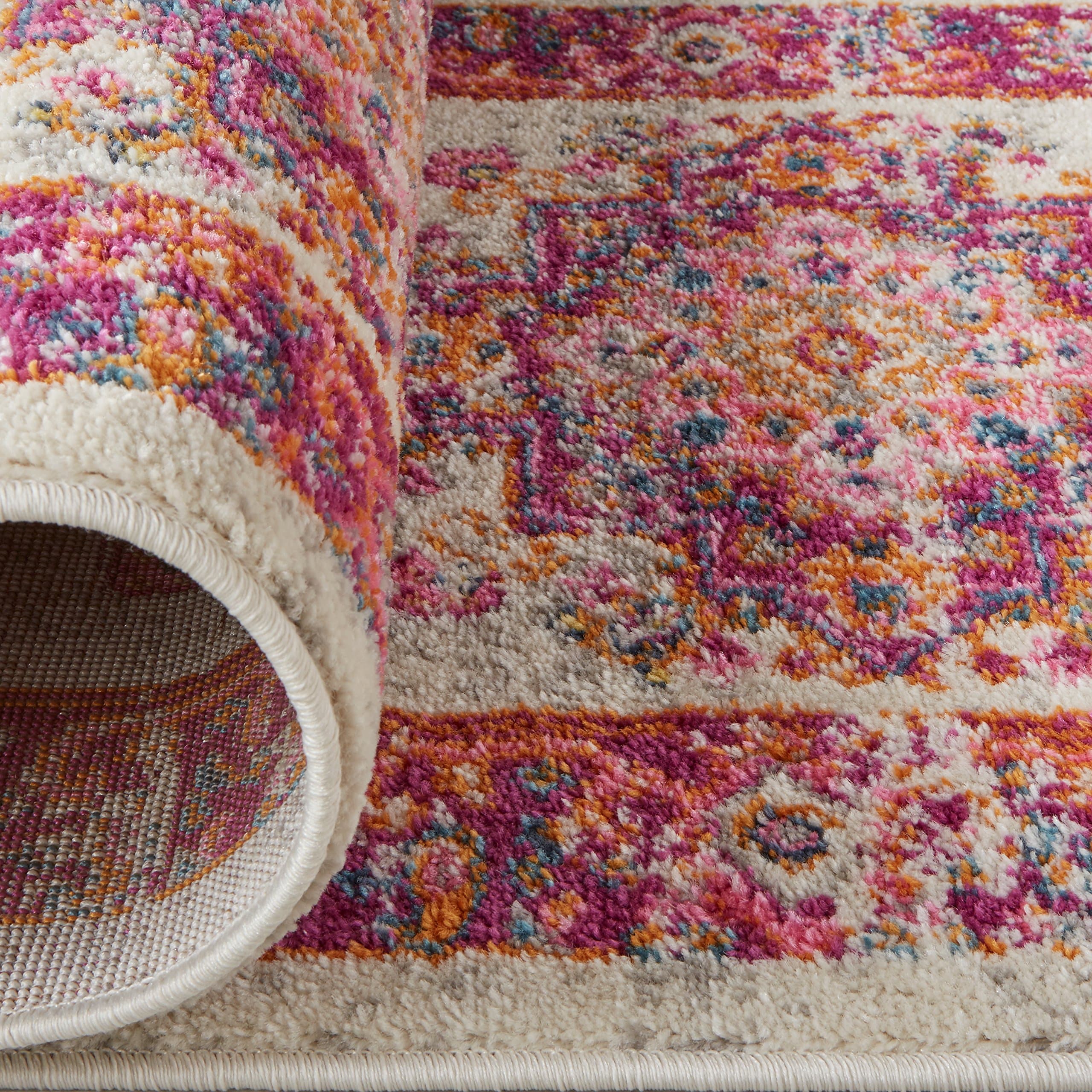 Amazon Brand – Rivet Old World Vintage Persian Runner Rug, 1' 10" x 6', Passion Pink