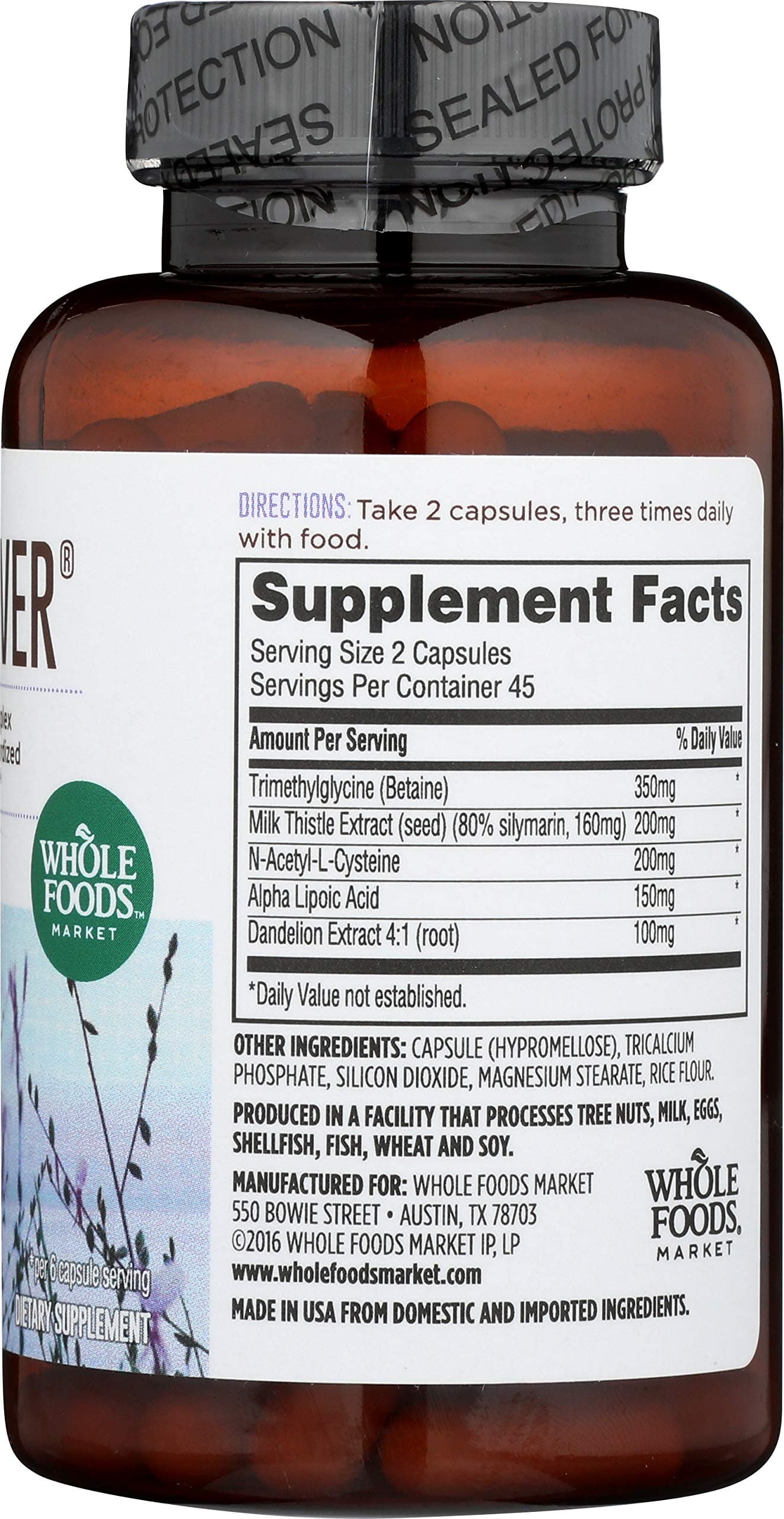 Whole Foods Market, OptiLiver with Milk Thistle, 90 ct