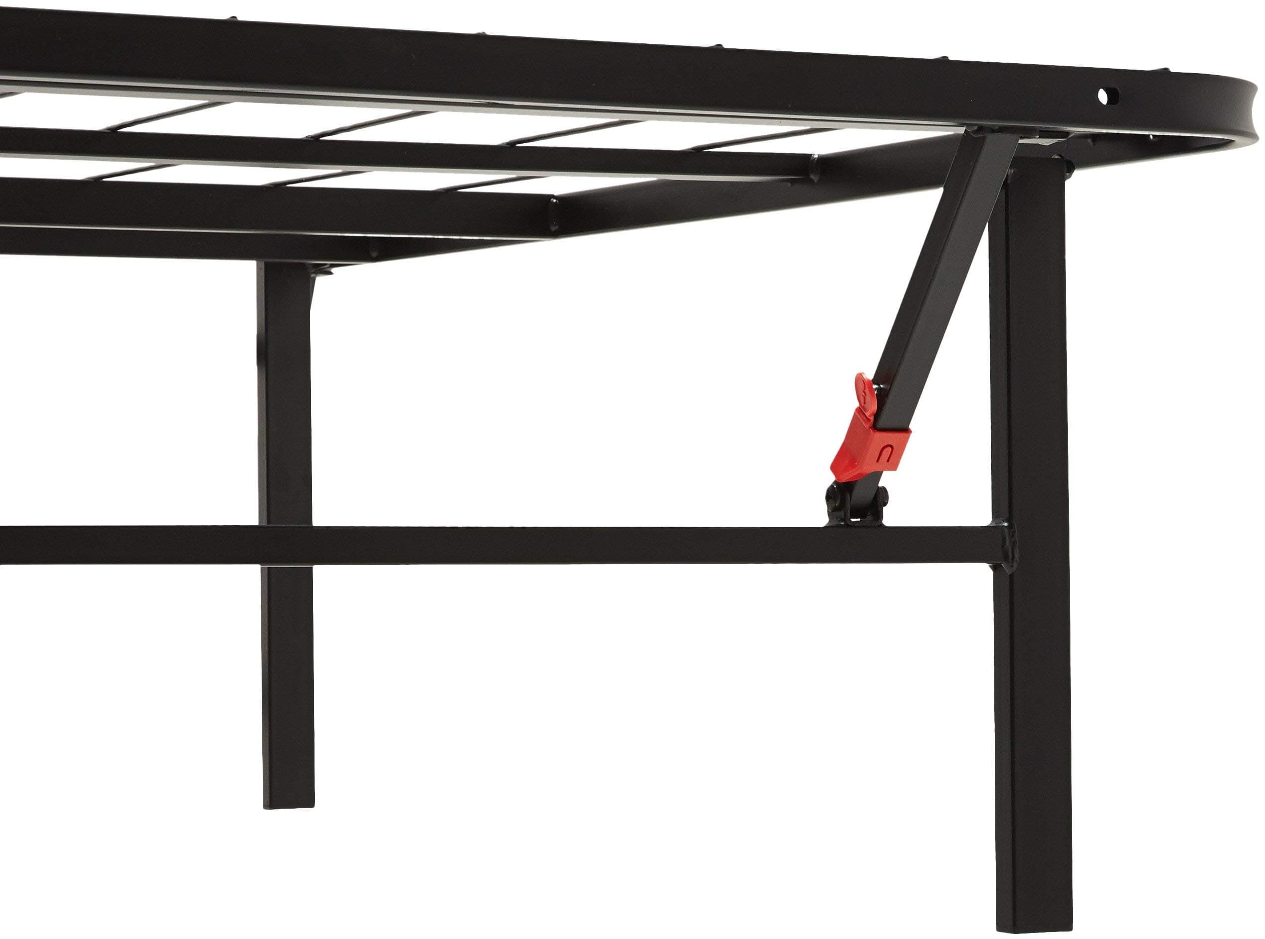 AmazonBasics Foldable Metal Platform Bed Frame for Under-Bed Storage - Tools-Free Assembley, No Box Spring Needed - King (Renewed)