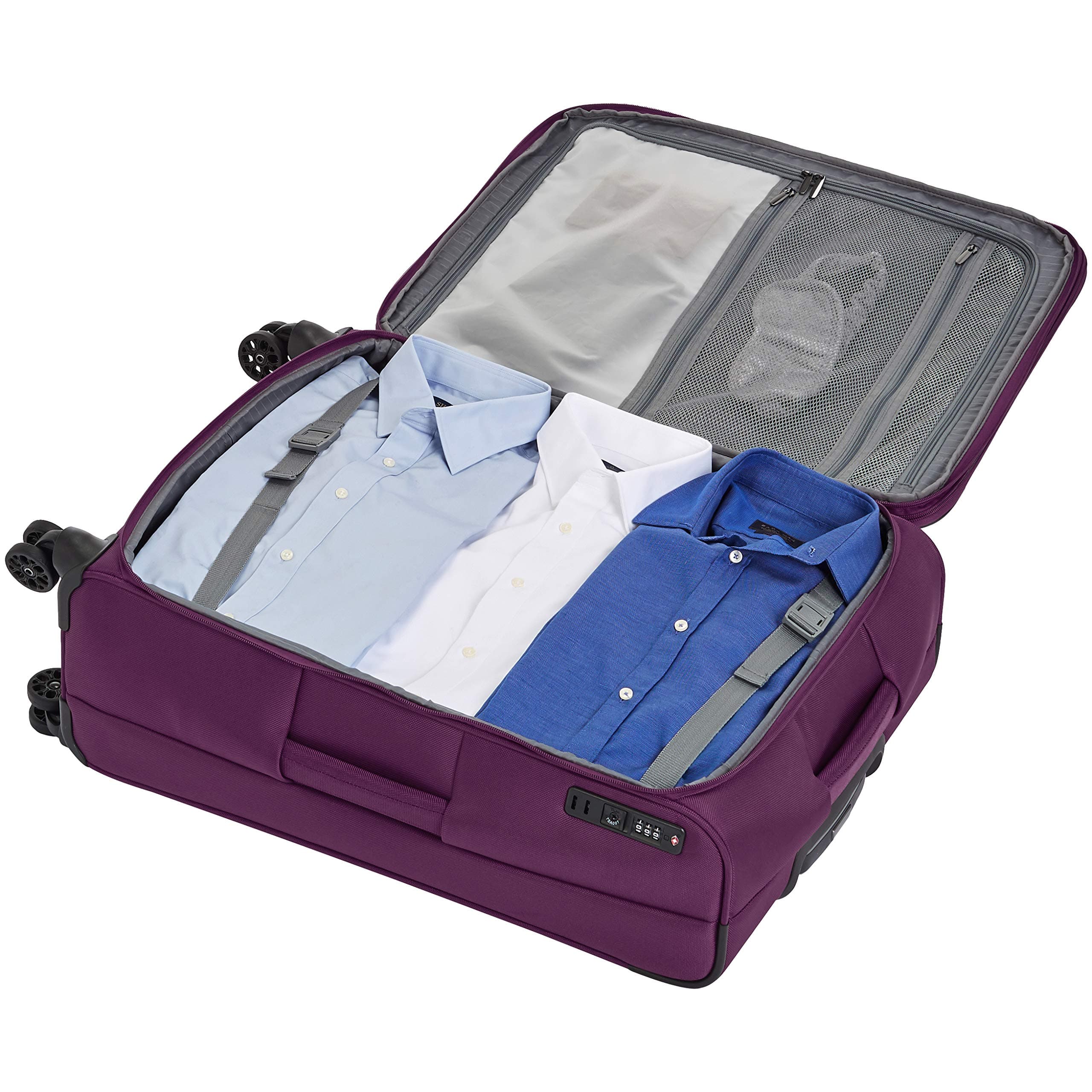 AmazonBasics 25" Checked Bag, Purple
