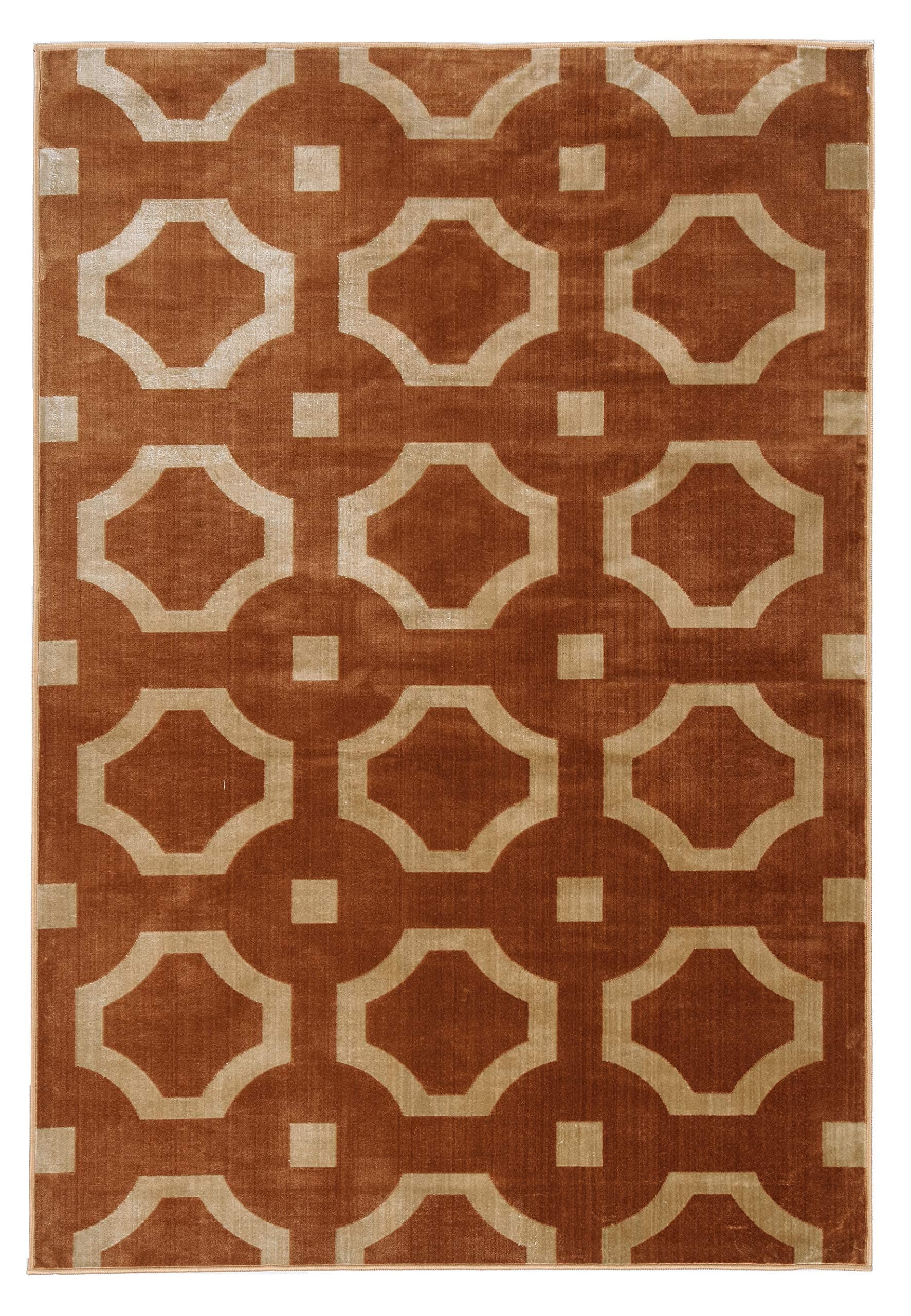 Ravenna Home Forsyth Rug, 5'W x 7'6"L, Geometric Medallion Design