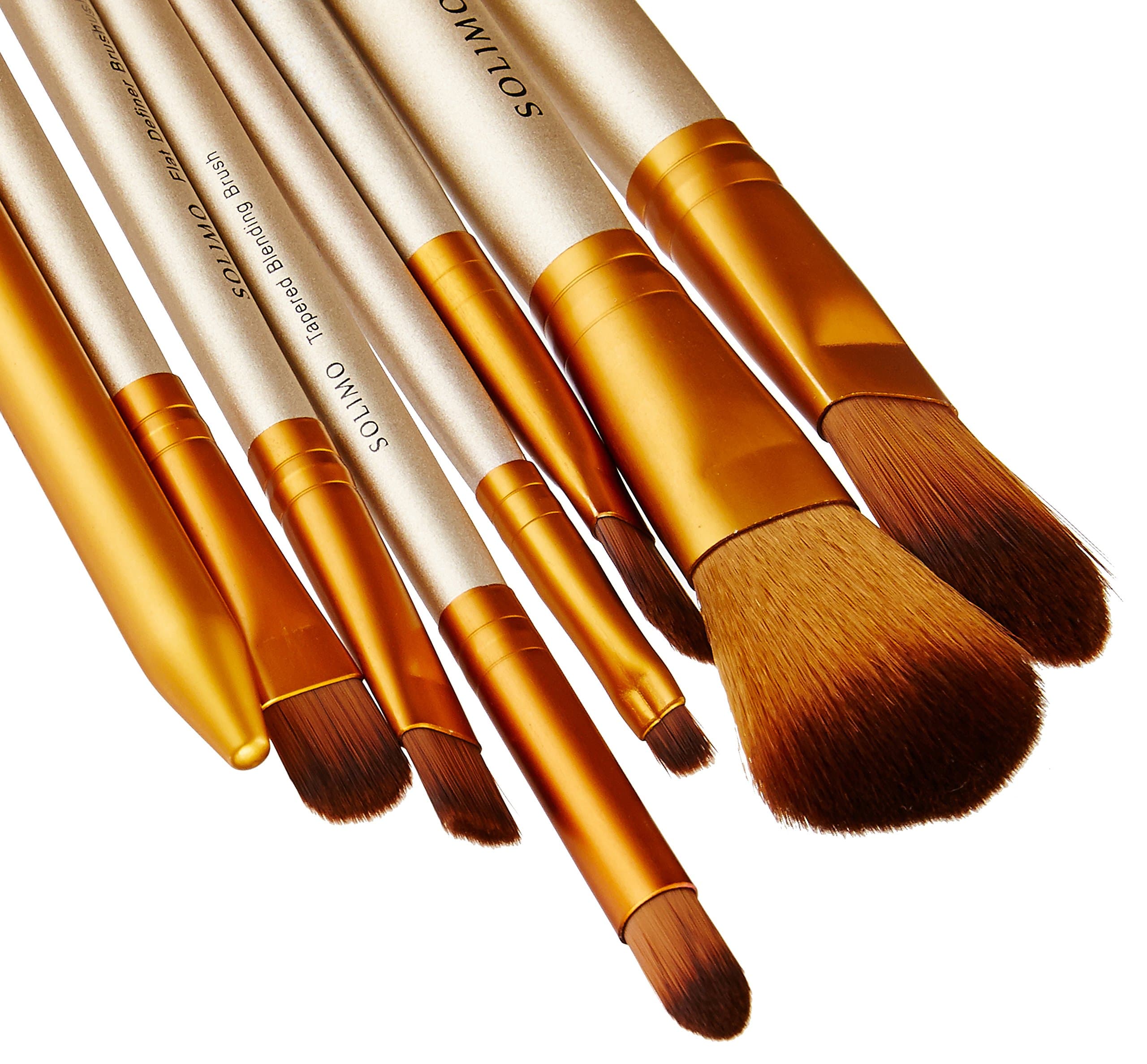 Amazon Brand - Solimo Makeup Brush Set With Tin Storage Box (12 Pieces)