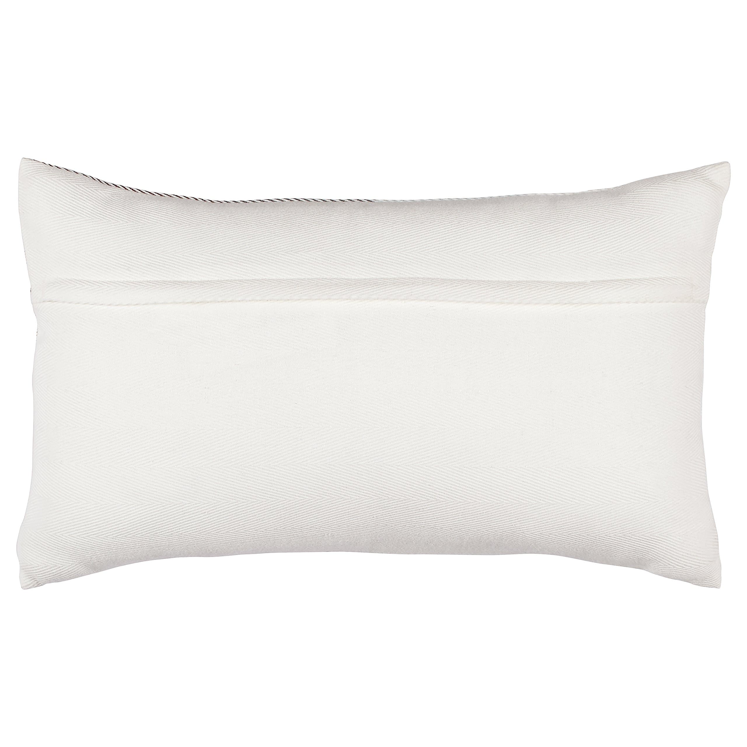 Amazon Brand – Stone & Beam 100% Cotton Transitional Color Block Lumbar Decorative Throw Pillow, 12" x 20", Multi