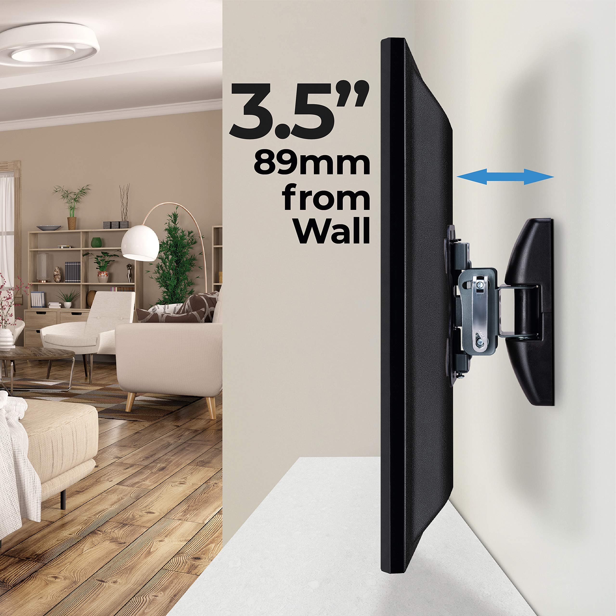 AmazonBasics Performance Range Swivel and Tilt TV Wall Mount