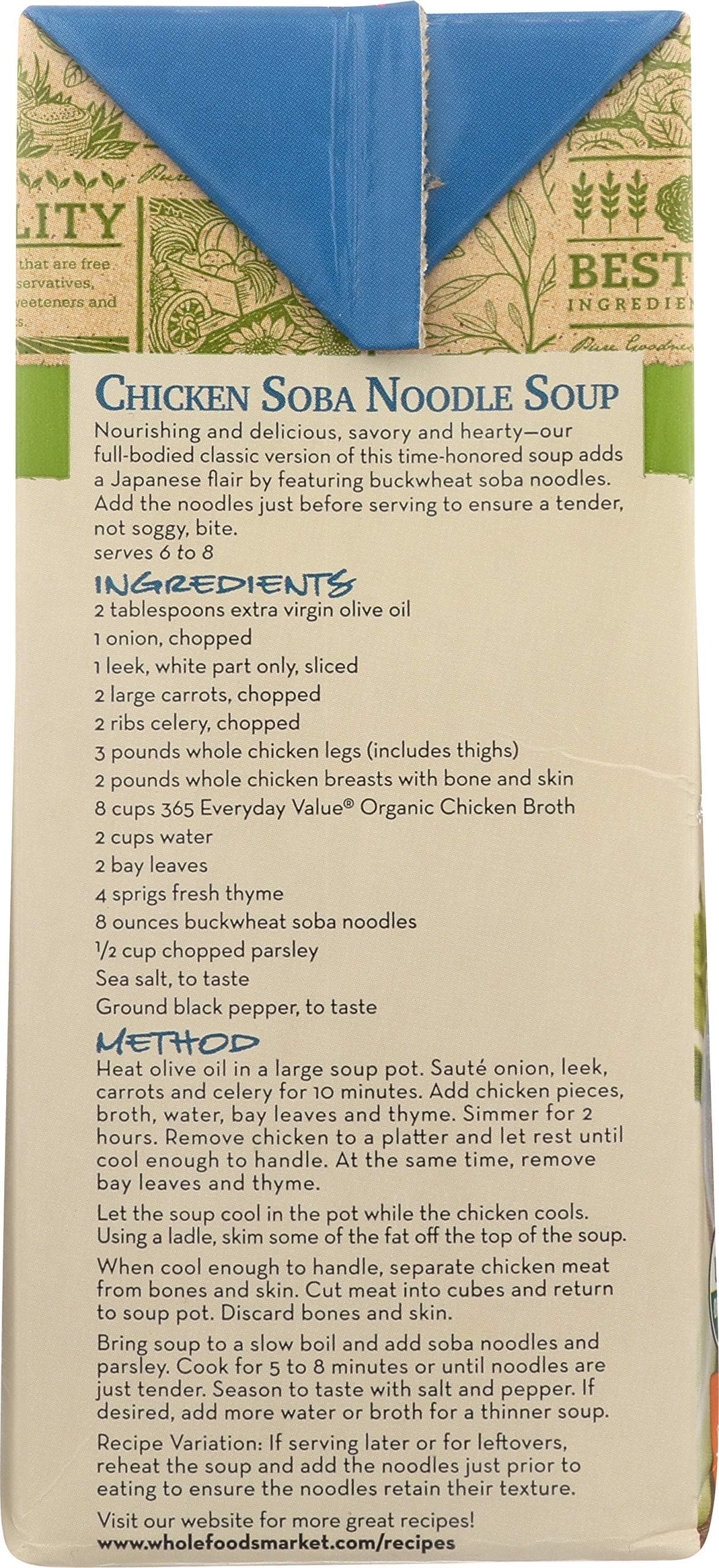 365 Everyday Value, Organic Chicken Broth, 48 fl oz