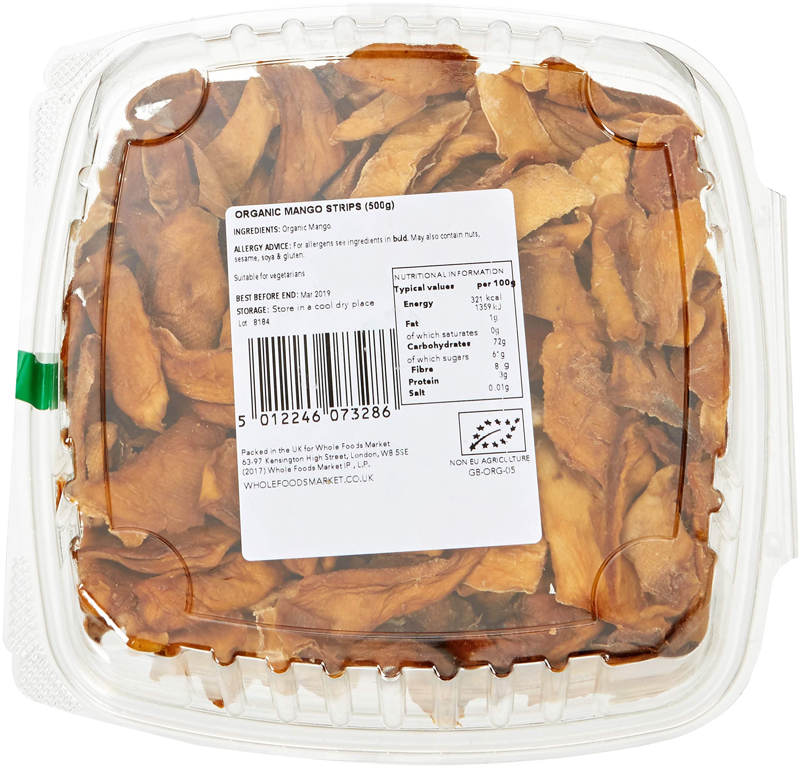 Whole Foods Market Organic Mango Strips, 500g