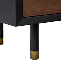Amazon Brand – Rivet Mid-Century Leonard 2-Tone Bedroom Dresser, 62"W, Walnut, Birch Finish