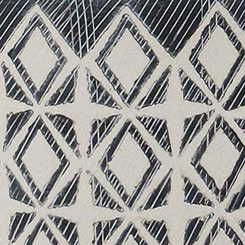 Amazon Brand – Rivet Geometric Ceramic Planter, 8.625"H, Black