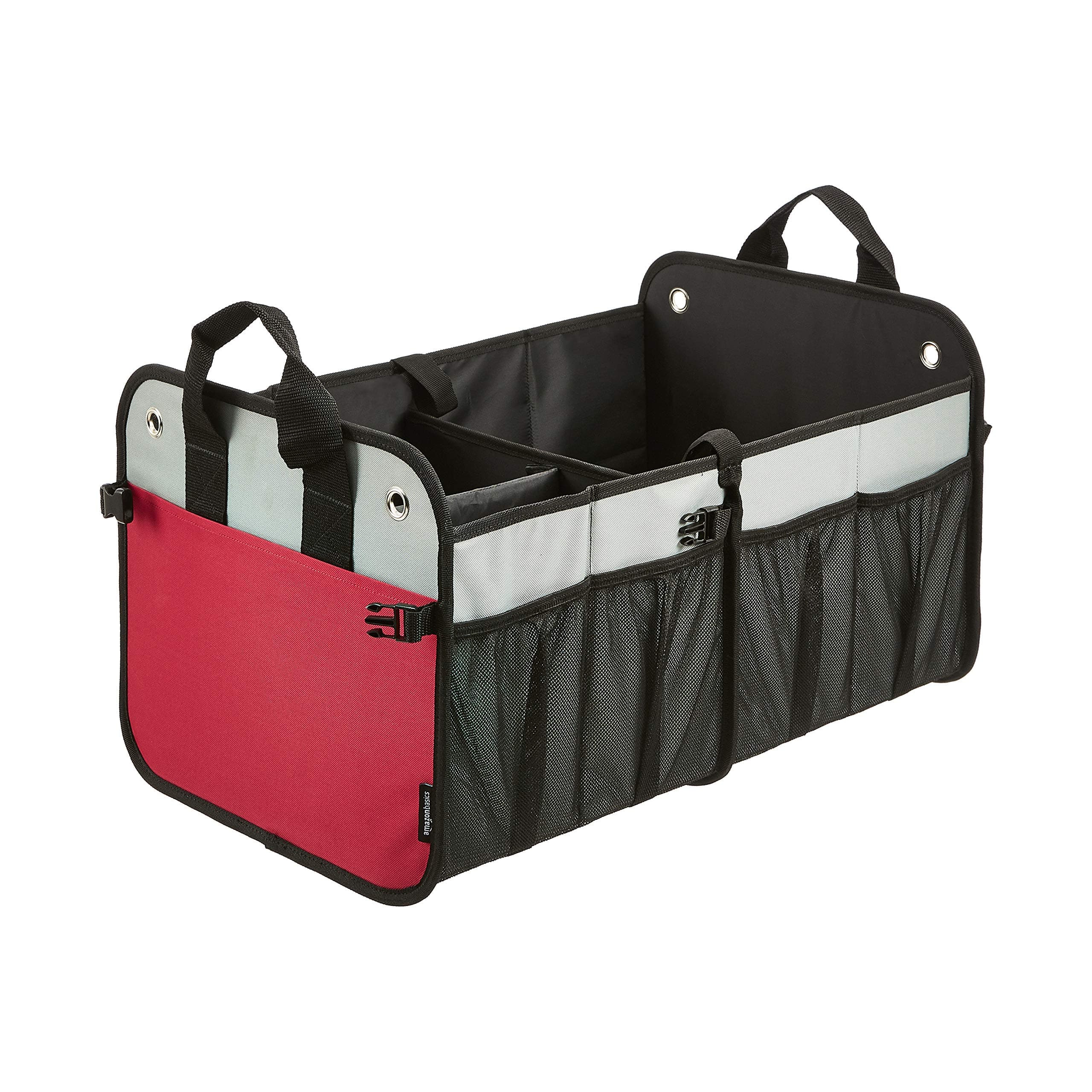 AmazonBasics Foldable Cargo Trunk Organizer for Cars, SUVs, and Trucks – Gray, 22 * 13.5 * 12.5 - ZH1903096
