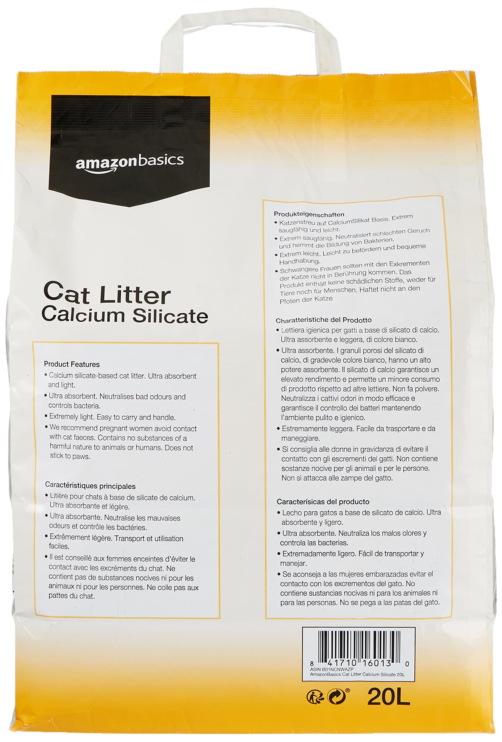 AmazonBasics – Calcium Silica Cat Litter, 20 Litre