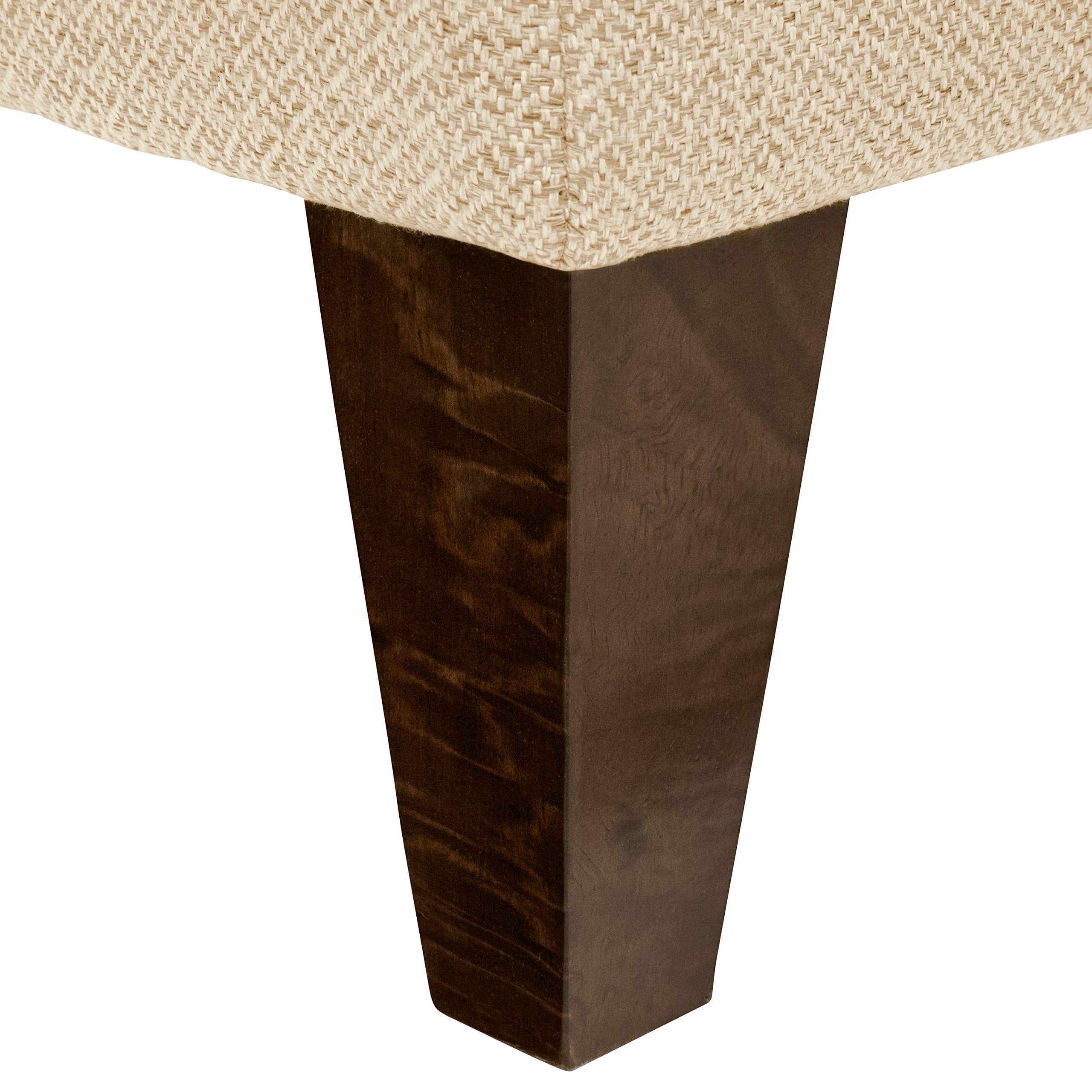 Rivet Modern Oversized Upholstered Square Ottoman
