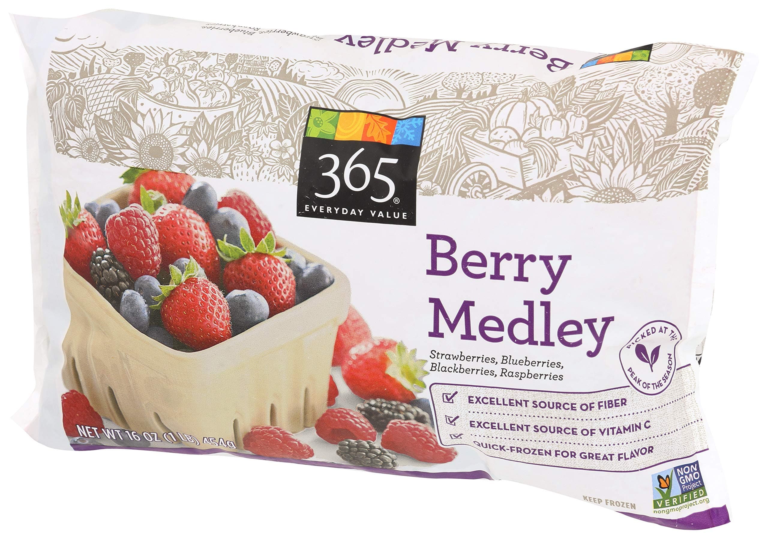 365 Everyday Value, Berry Medley, 16 oz, (Frozen)