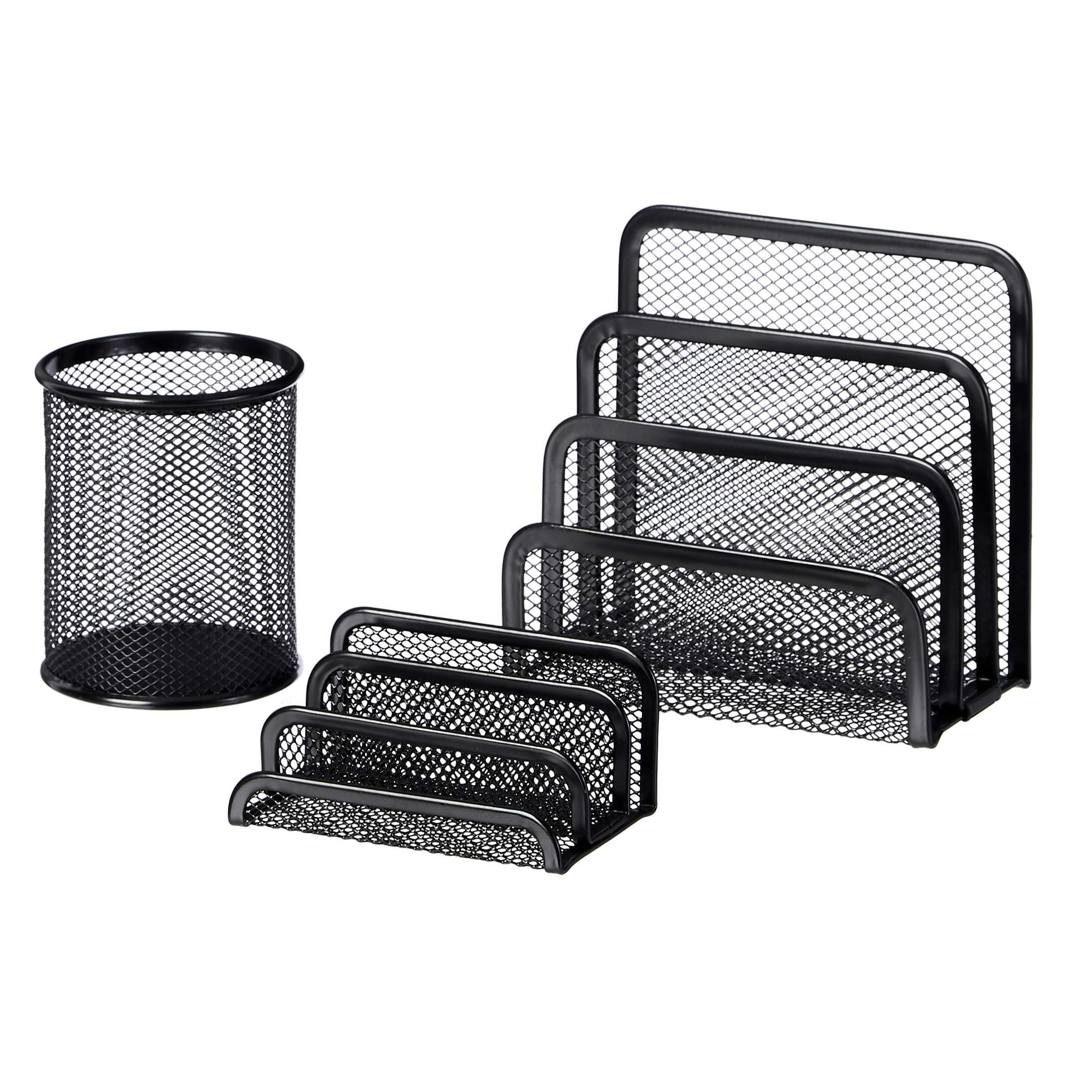 AmazonBasics Mesh Desk Organizer Bundle (Renewed)