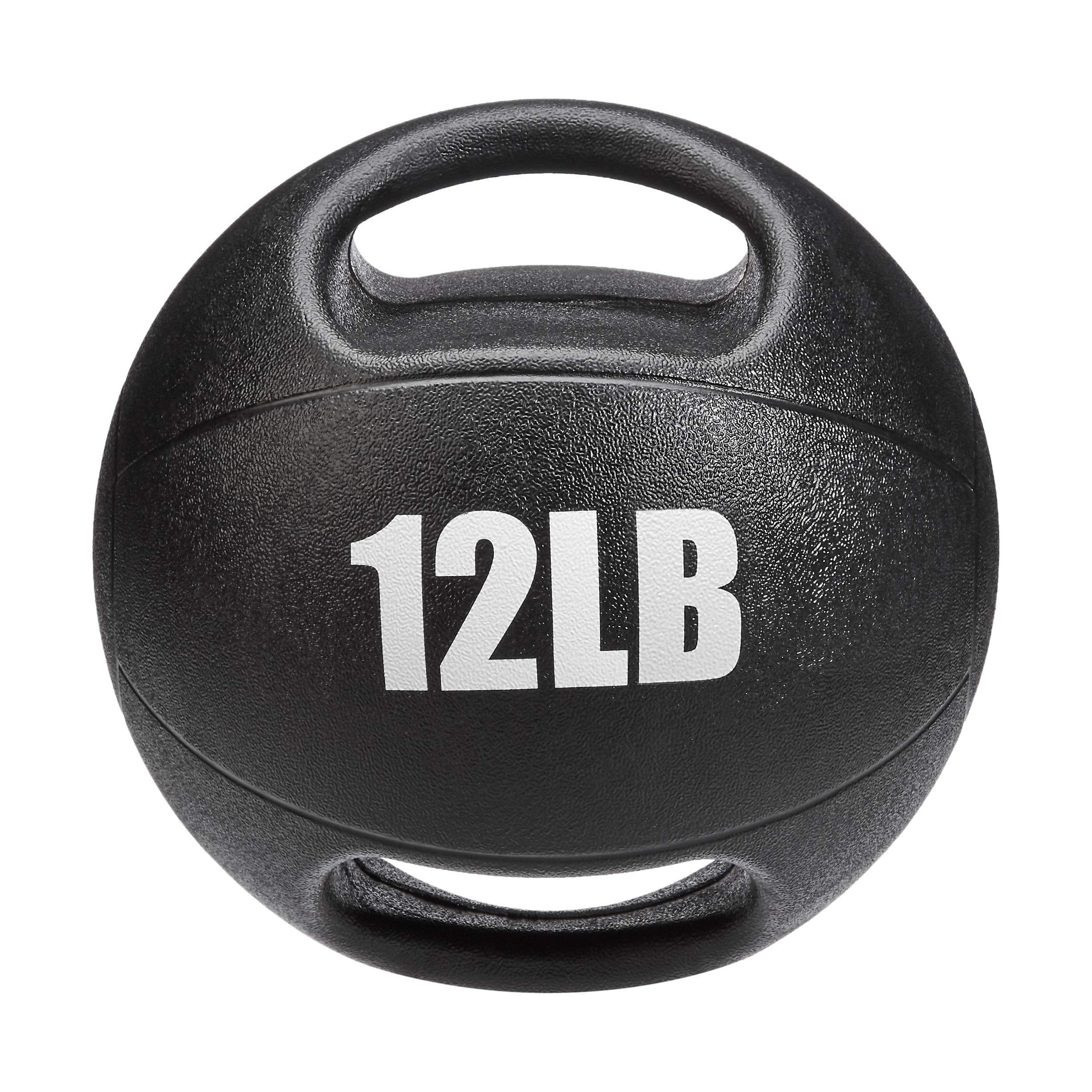 AmazonBasics Medicine Ball with Handles, 12-lb