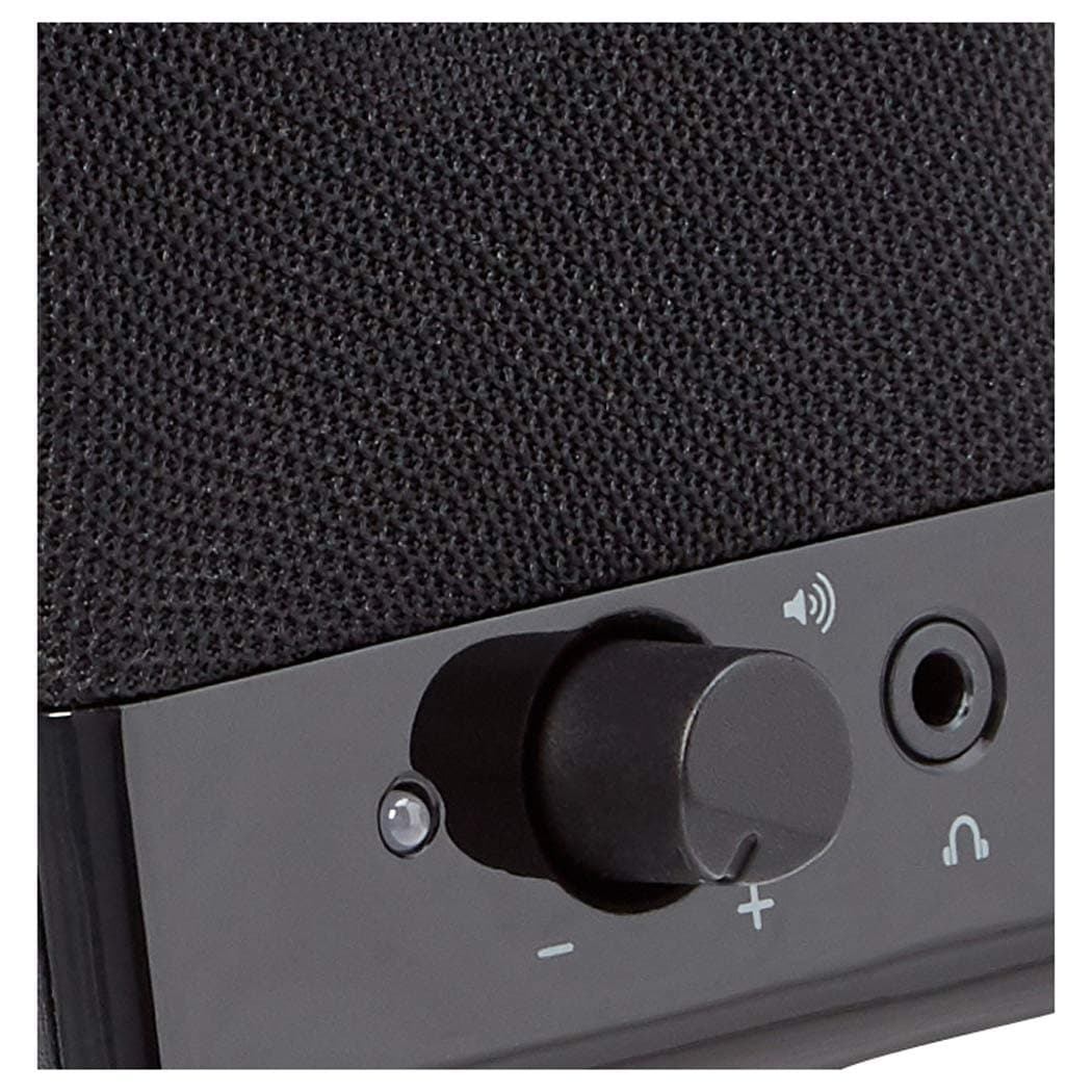 AmazonBasics Computer Speakers for Desktop or Laptop PC | USB-Powered