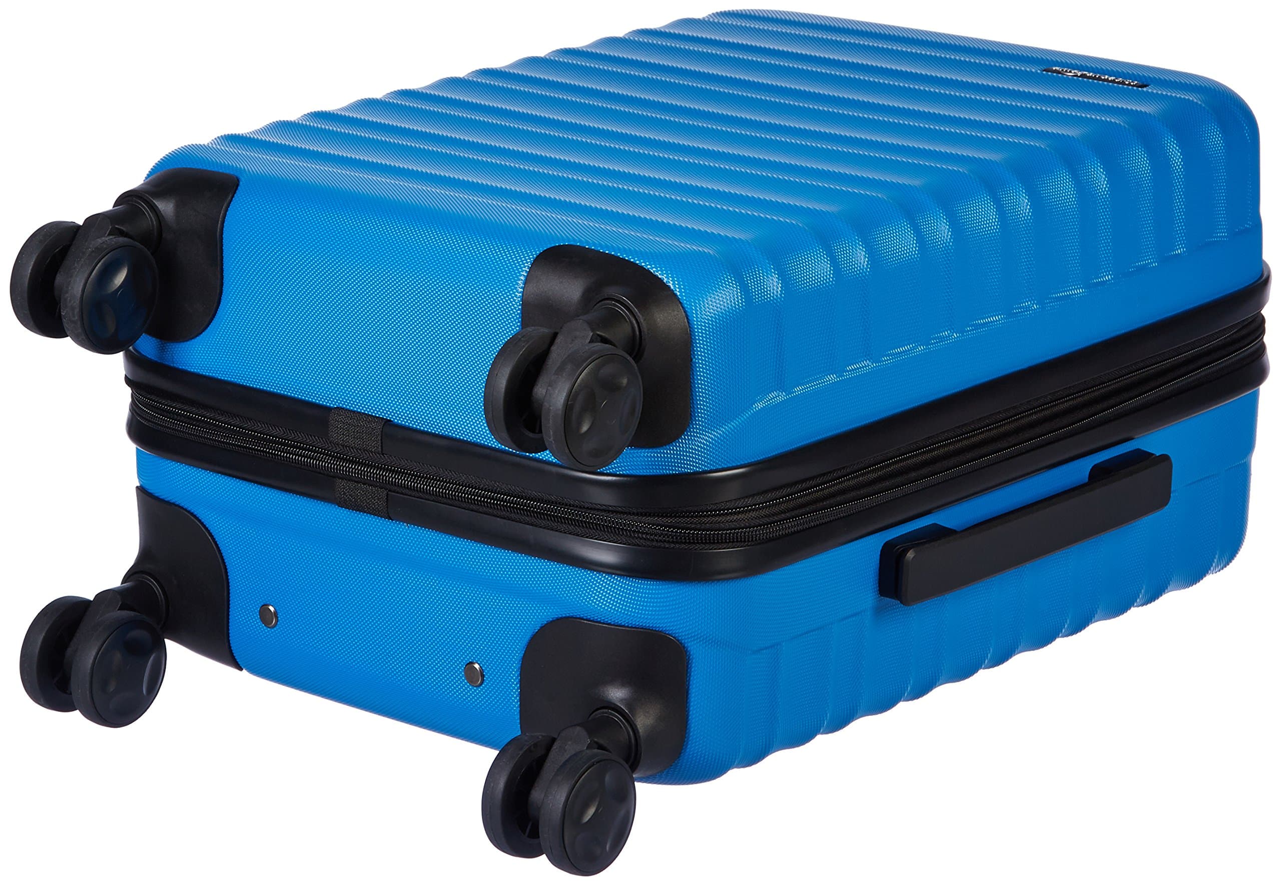 AmazonBasics Hardside Spinner Luggage, 20-inch Carry-on/Cabin Size, Light Blue
