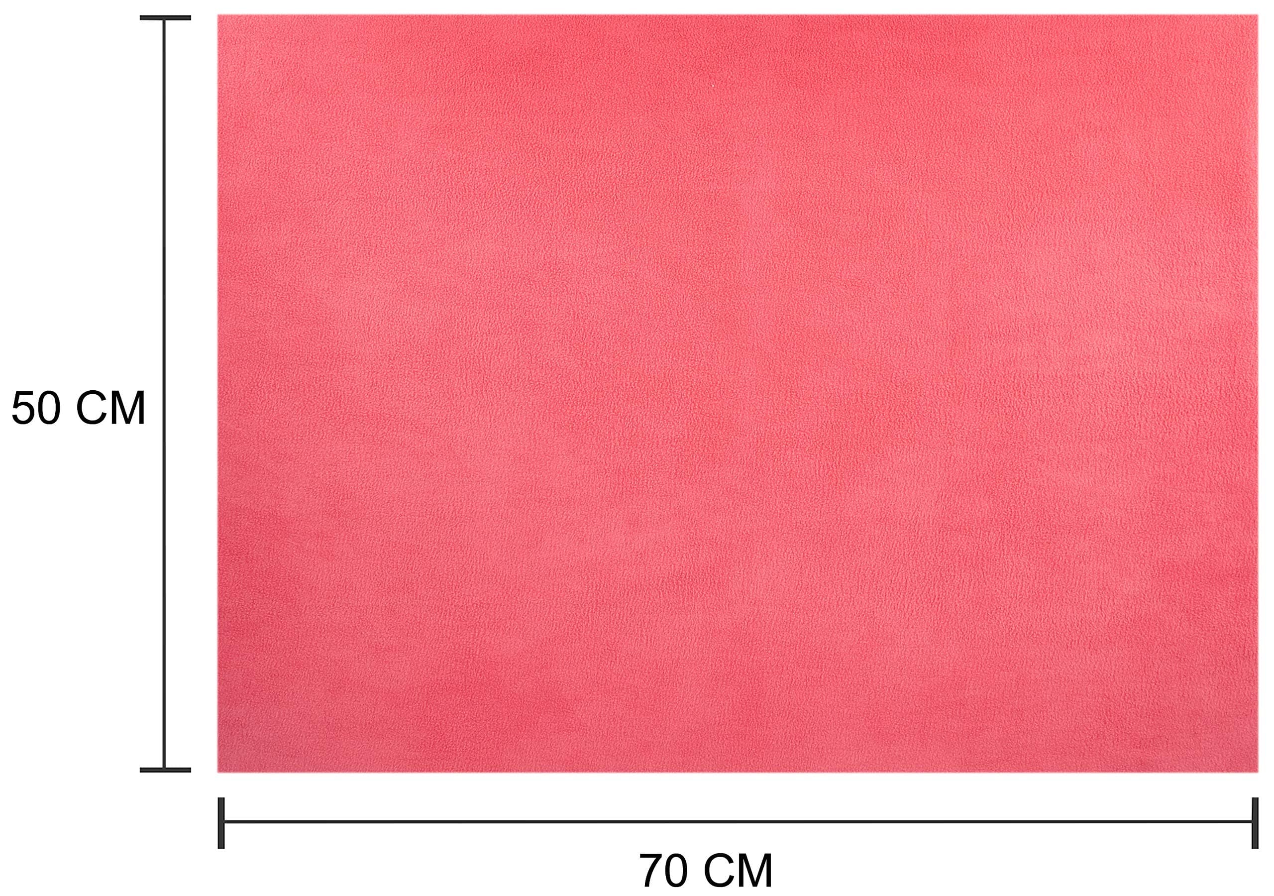 Amazon Brand - Solimo Baby Water Resistant Dry Sheet Small 70cm x 50cm Dark Pink and Red