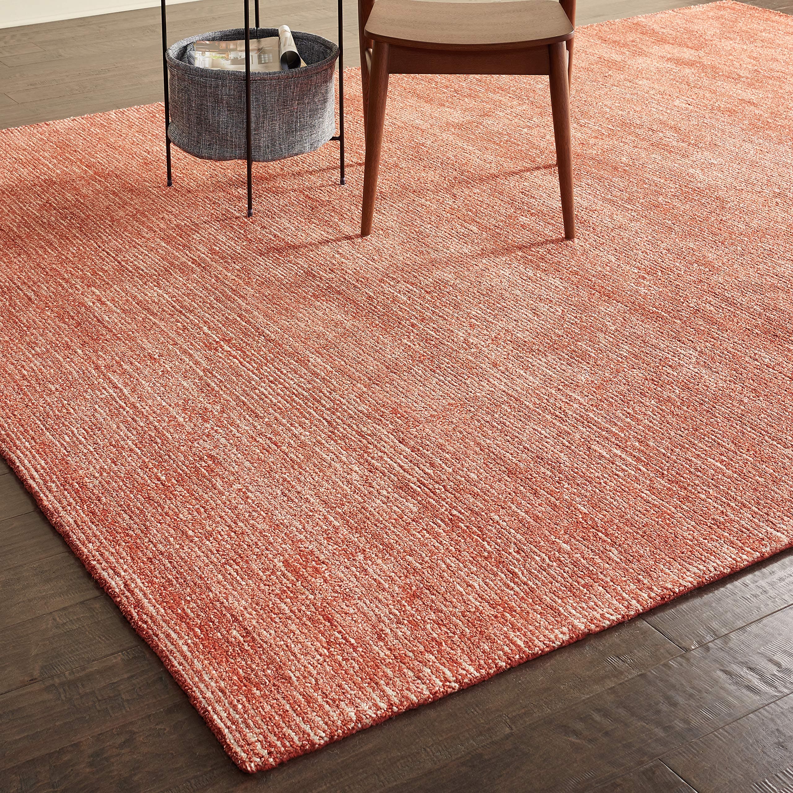 Amazon Brand – Rivet Contemporary Striated Jute Rug, 10' 6" x 8'
