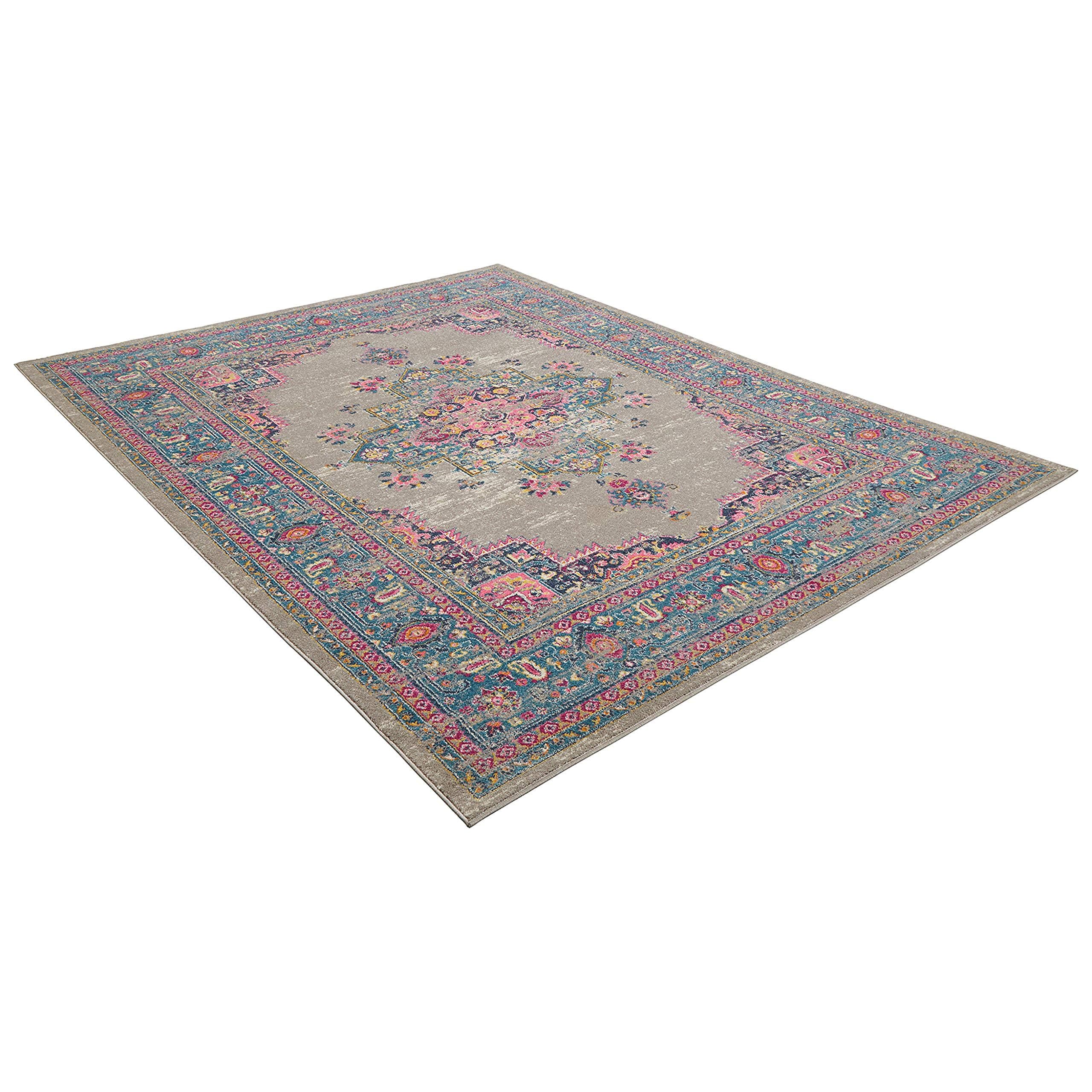 Amazon Brand – Rivet Old World Vintage Persian Area Rug, 8 x 10 Foot