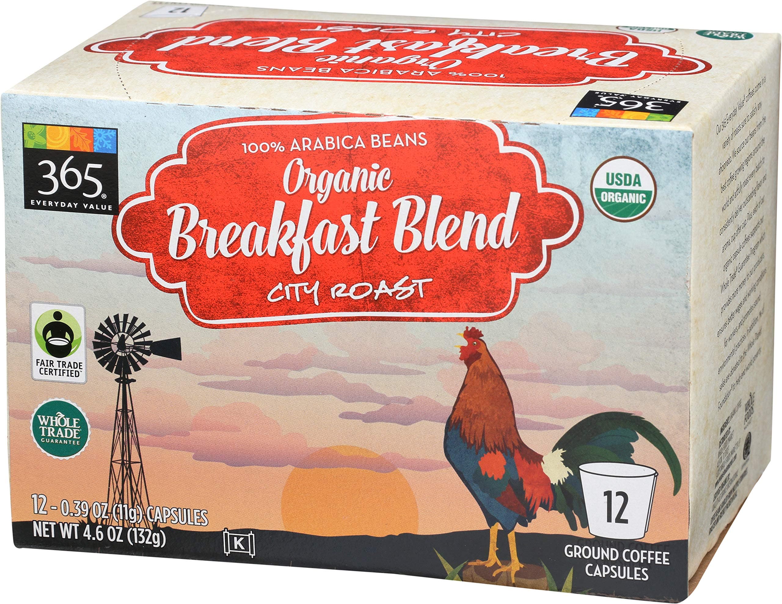 365 Everyday Value, Organic Breakfast Blend Coffee Capsules