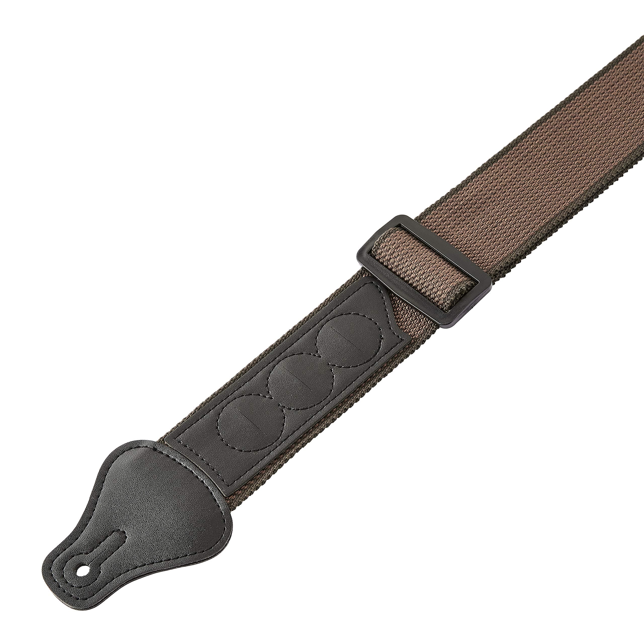 AmazonBasics Adjustable Guitar Strap For Electric/Acoustic Guitar/Bass - Includes 3 Pick Holders - Cotton Strap