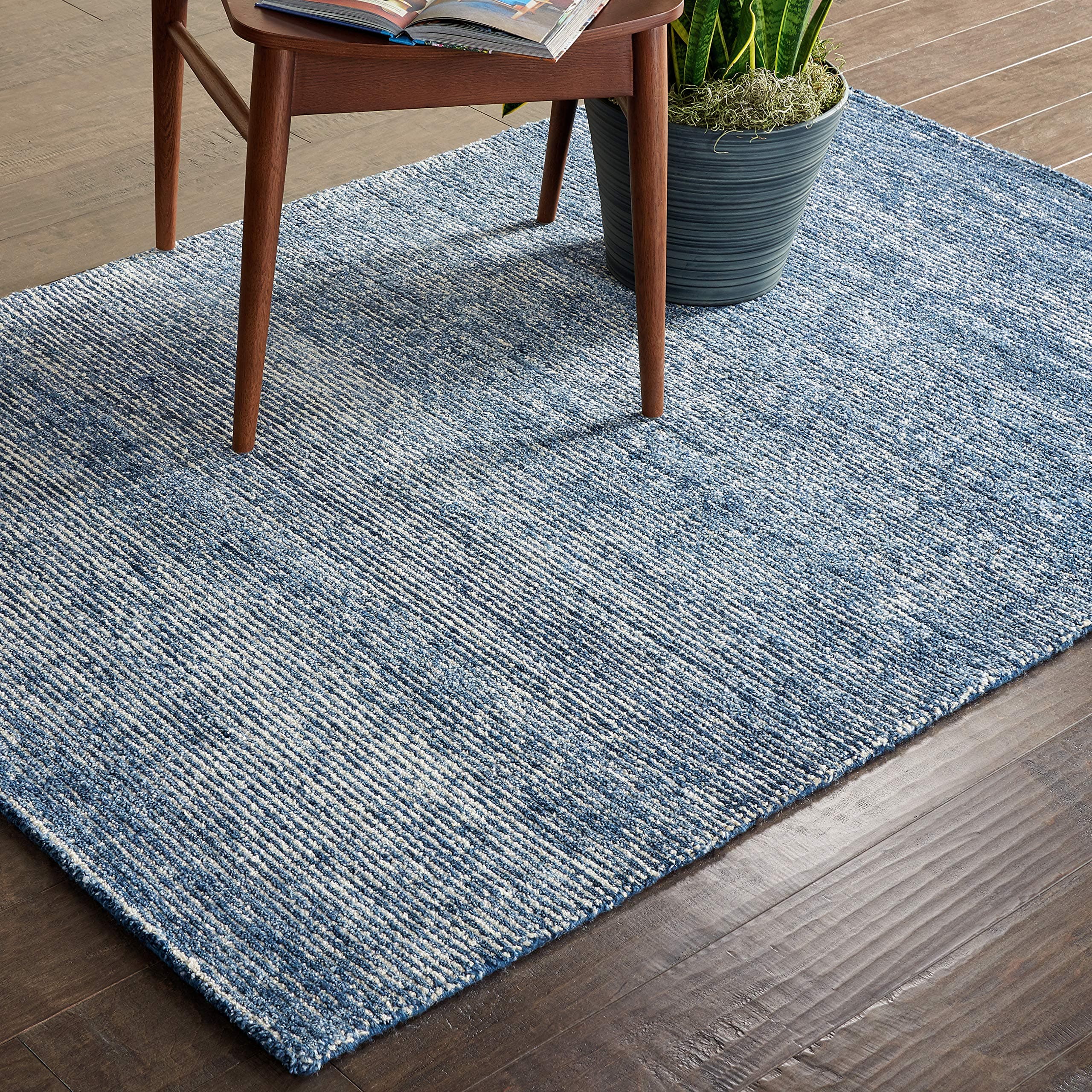 Amazon Brand – Rivet Contemporary Striated Jute Rug, 13' x 9' 3"