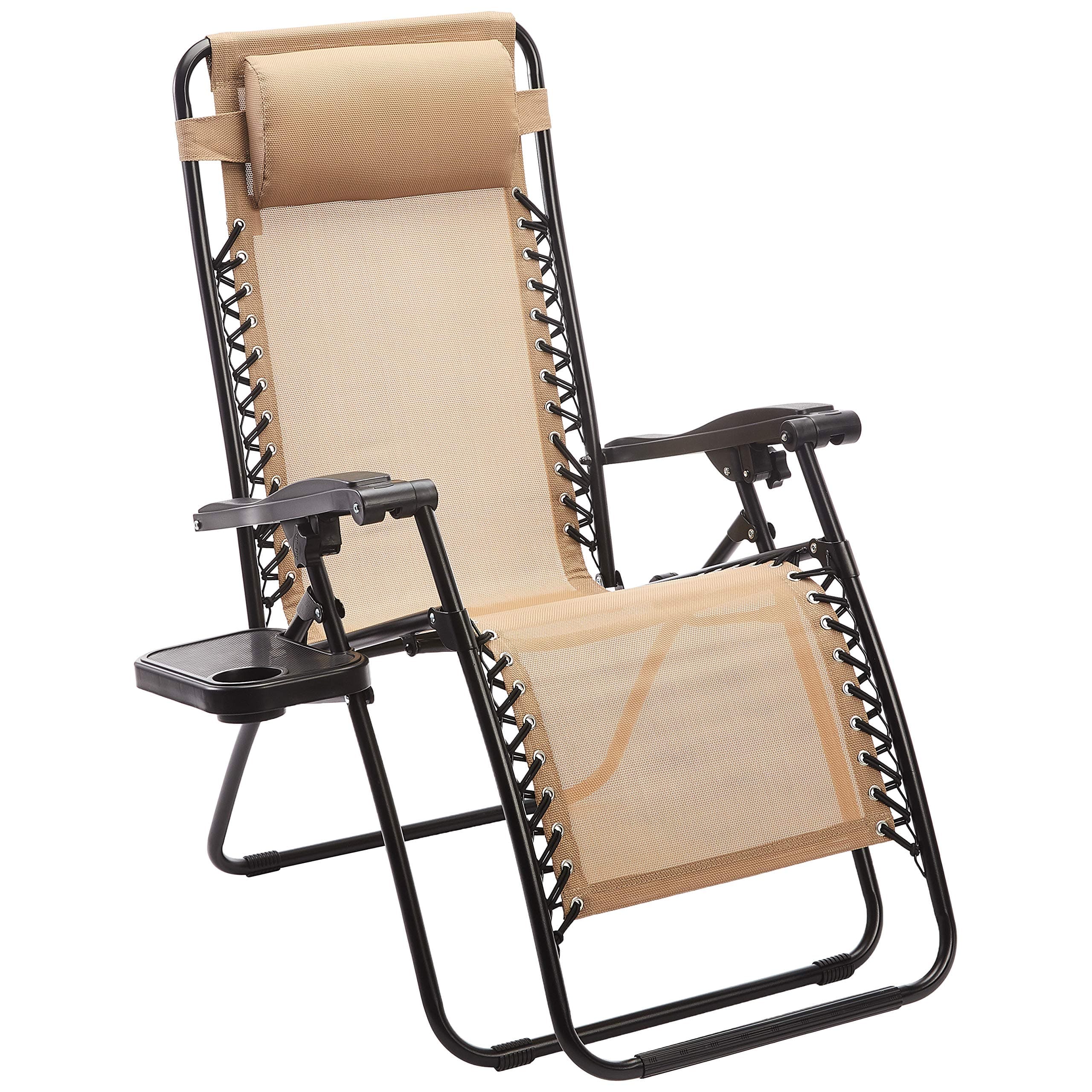 Amazon Basics Zero Gravity Chair with Side Table, Set of 2