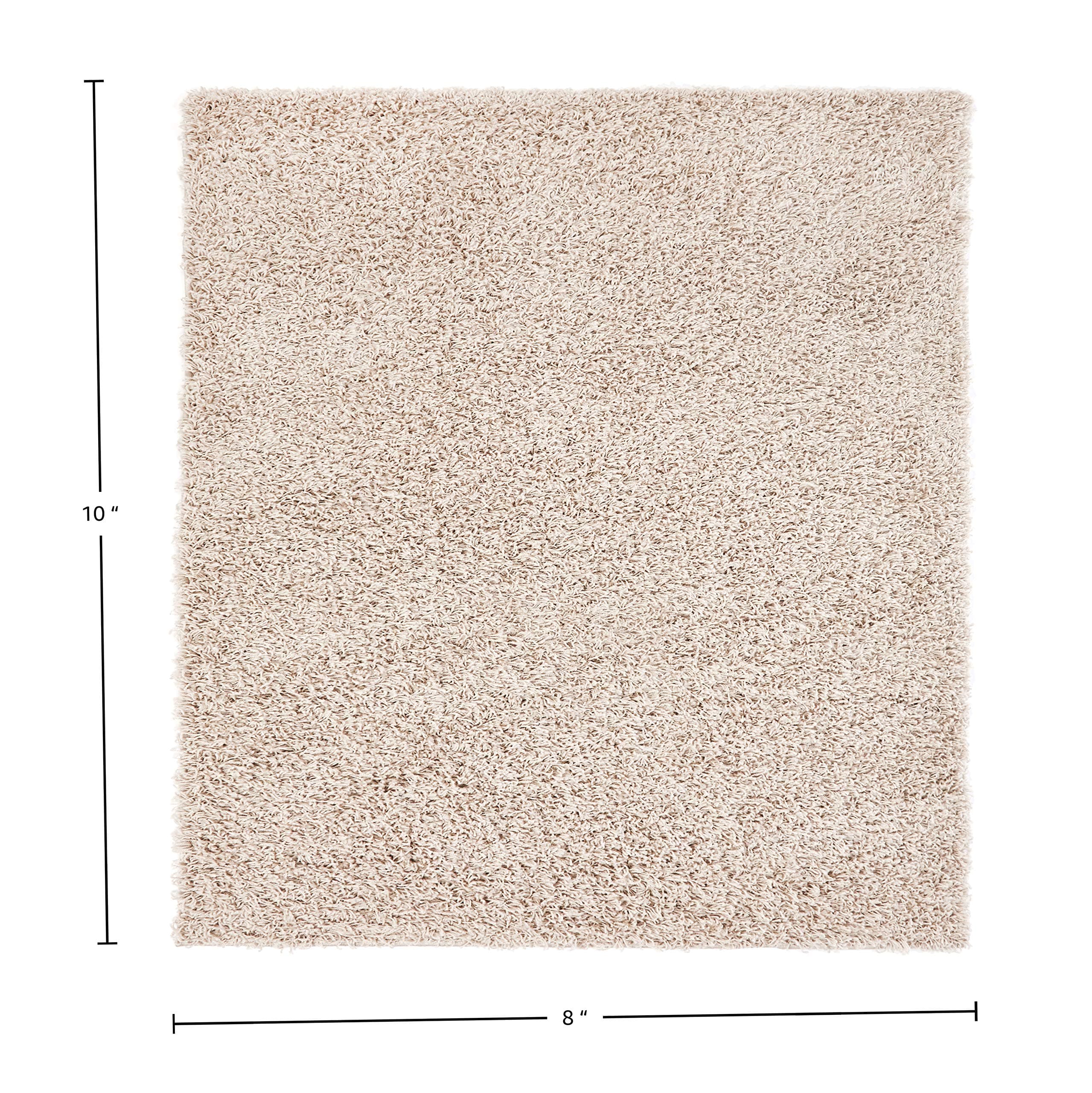 Amazon Basics - 8'X10' Solid Color Shag Rug