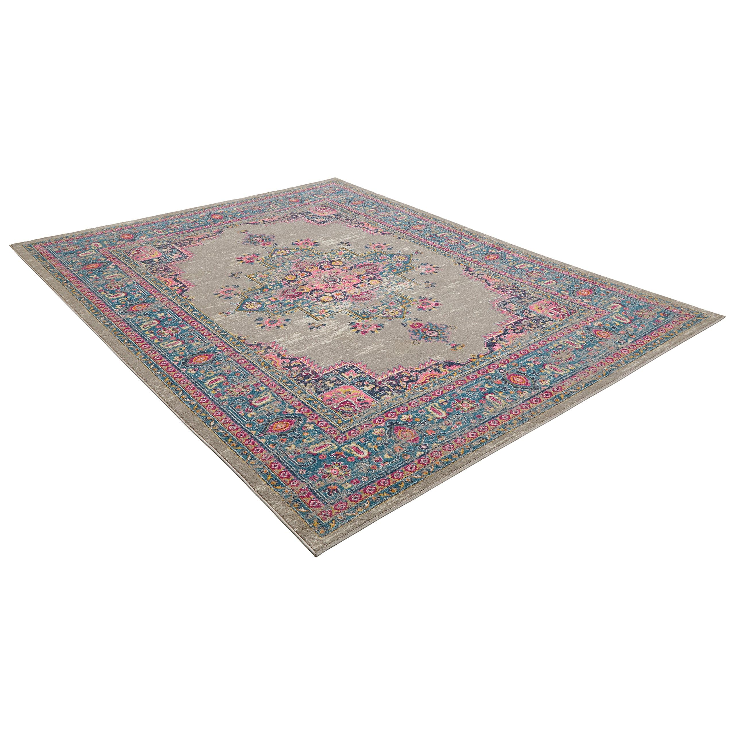 Amazon Brand – Rivet Old World Vintage Persian Area Rug, 3' 9" x 5' 9"
