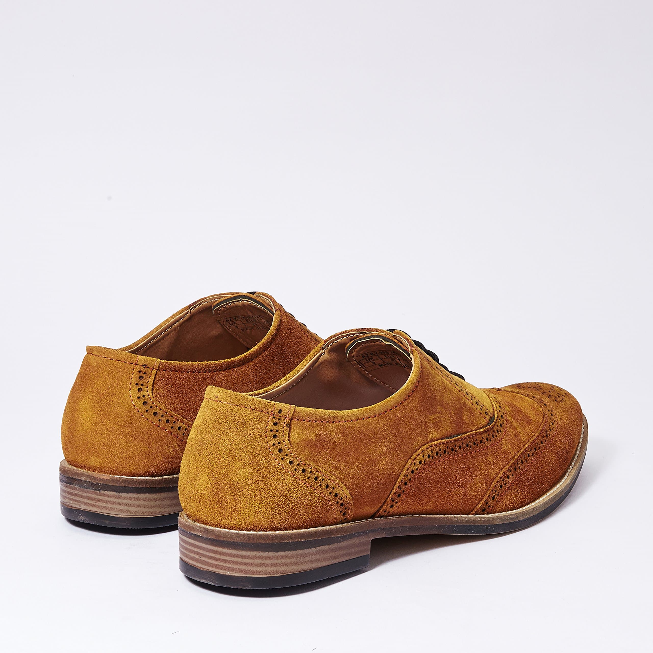 Amazon Brand - Symbol Men's Leather suede Brogue Shoes