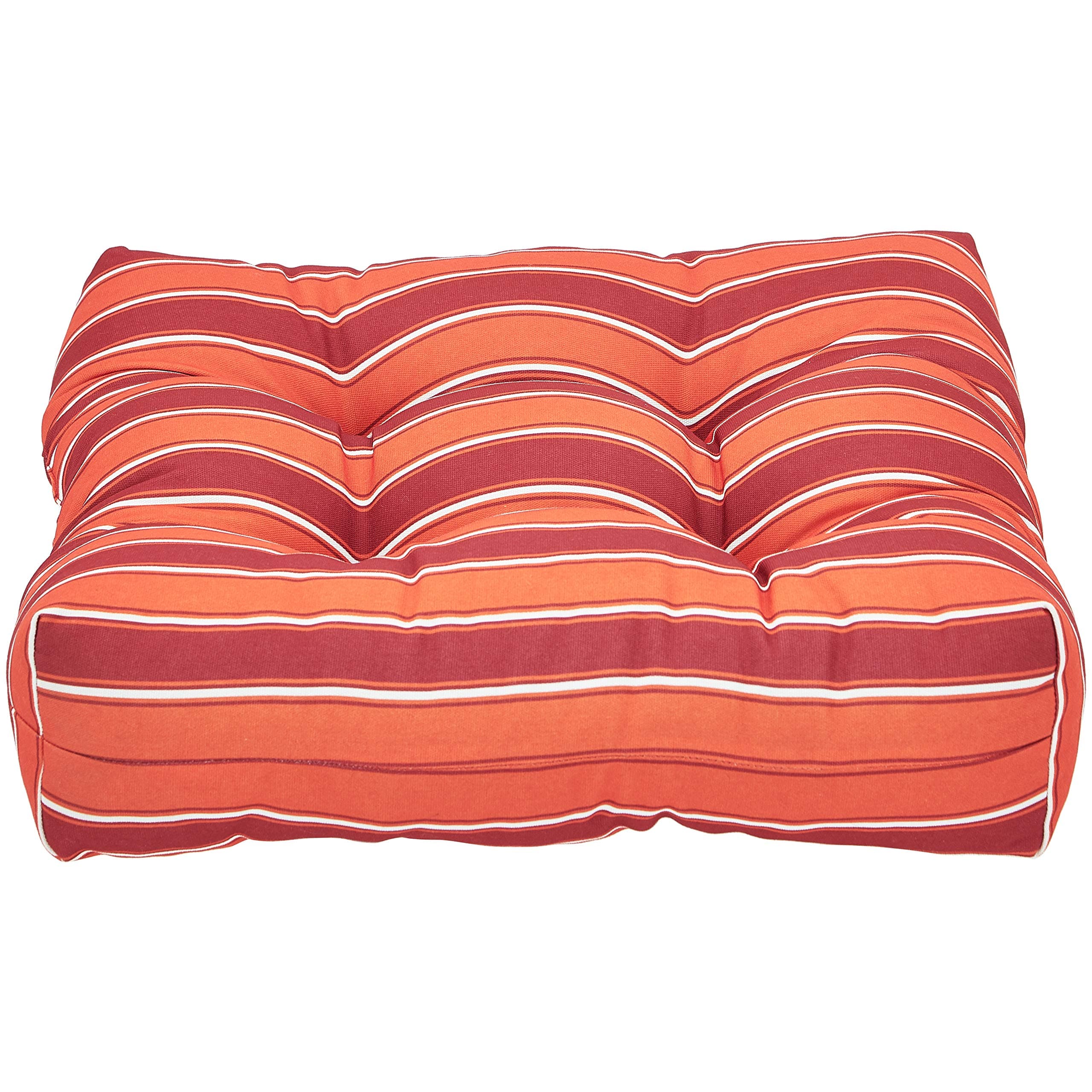 Amazon Basics Tufted Outdoor Seat Patio Cushion - Pack of 2, 19 x 19 x 5 Inches