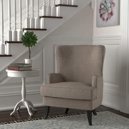 Amazon Brand – Ravenna Home Valmay Wingback Nailhead Trim Accent Chair, 28"W