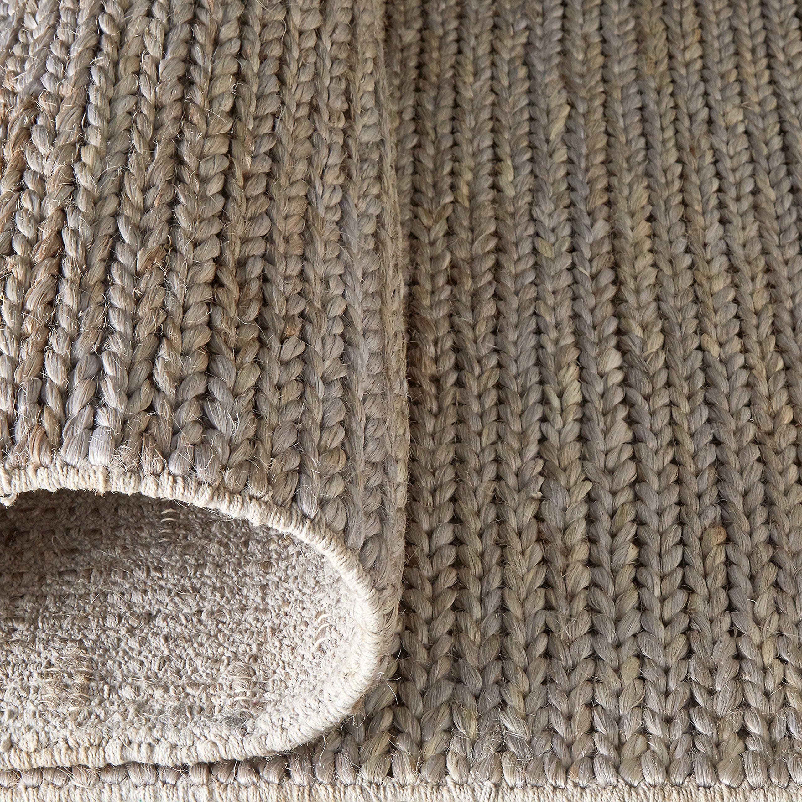 Amazon Brand – Stone & Beam Braided Jute Area Rug, 5 x 8 Foot