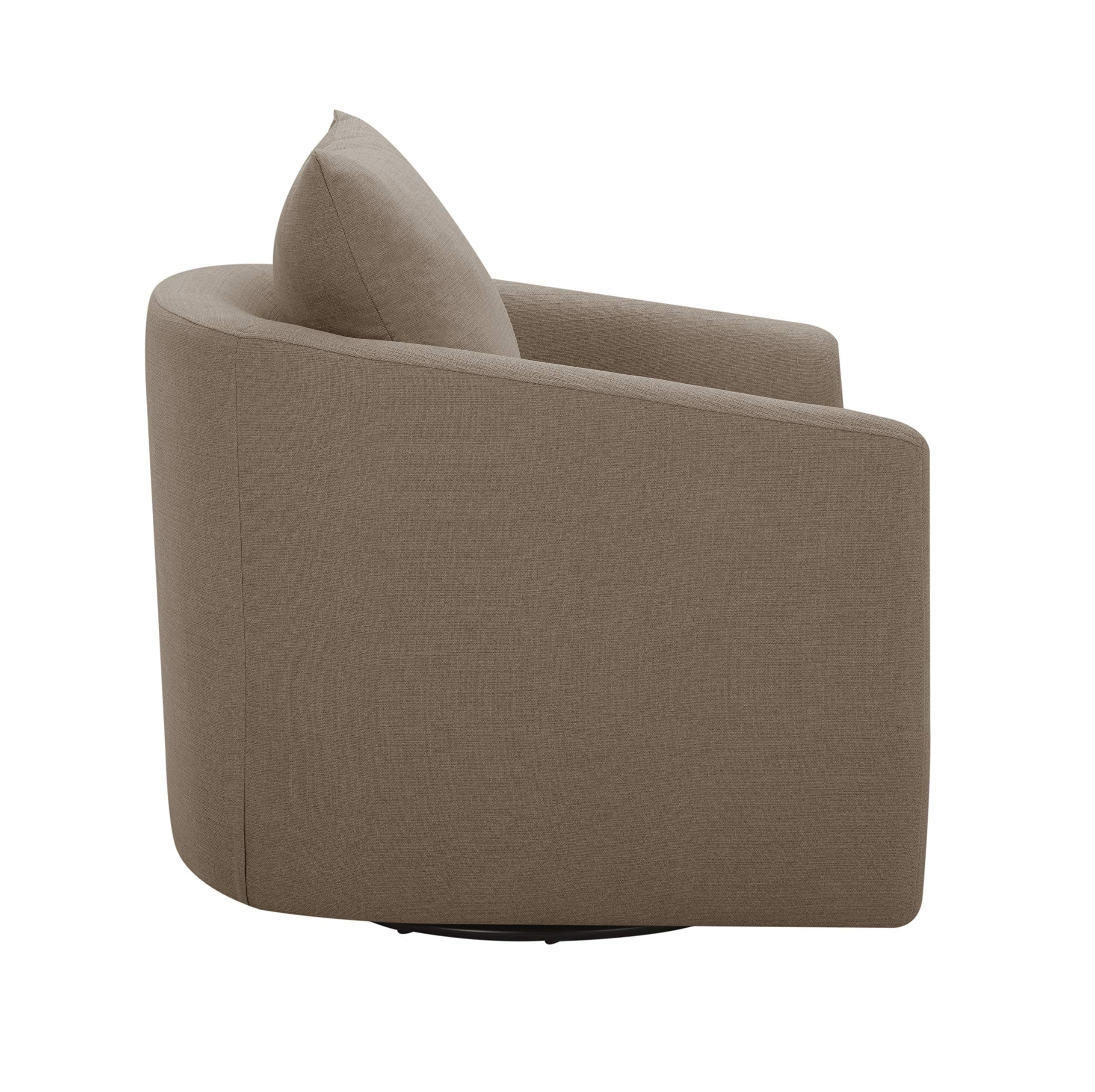 Amazon Brand – Stone & Beam Elisabet Upholstered Swivel Chair, 33.5"W