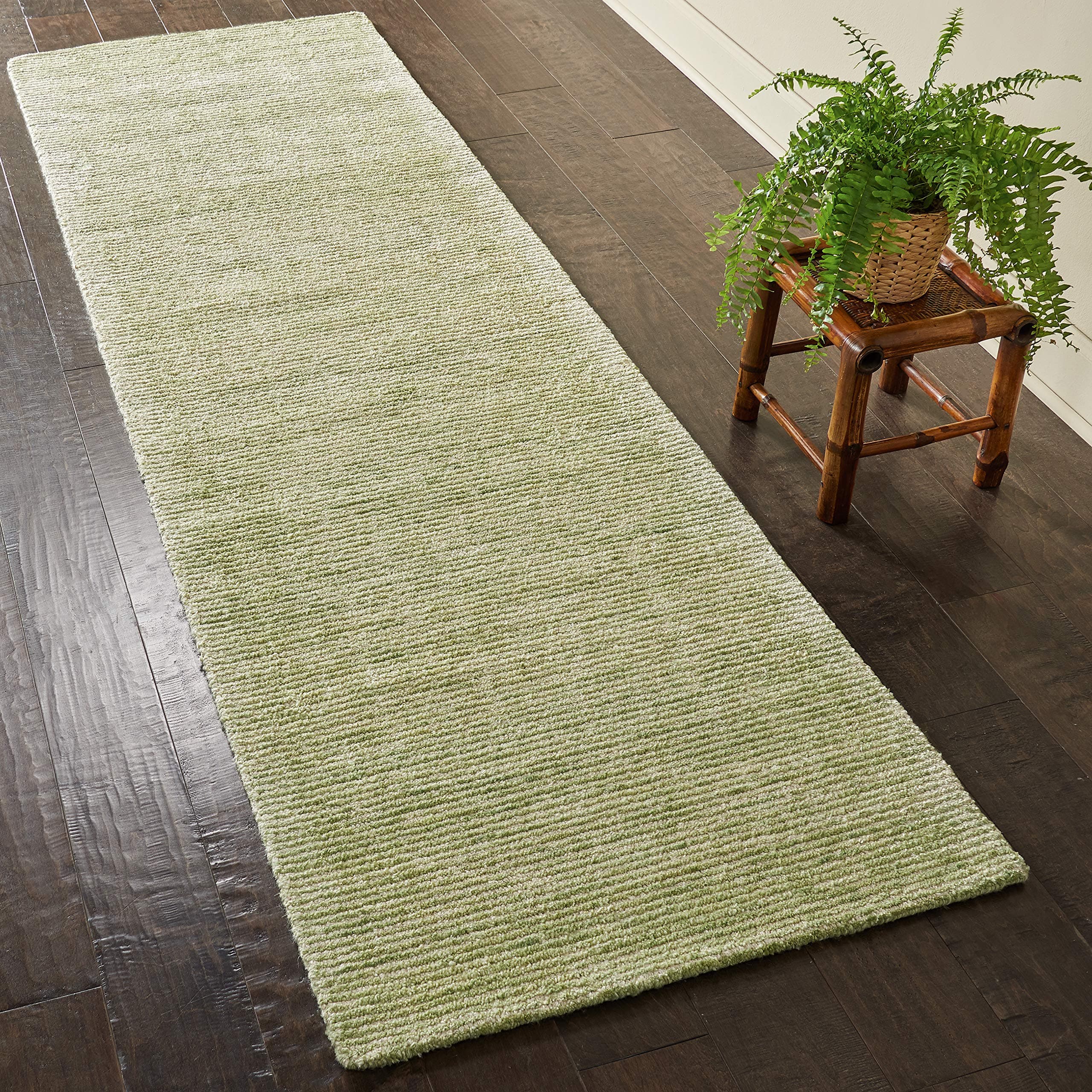 Amazon Brand – Rivet Contemporary Striated Jute Rug, 7' 6" x 2' 3"