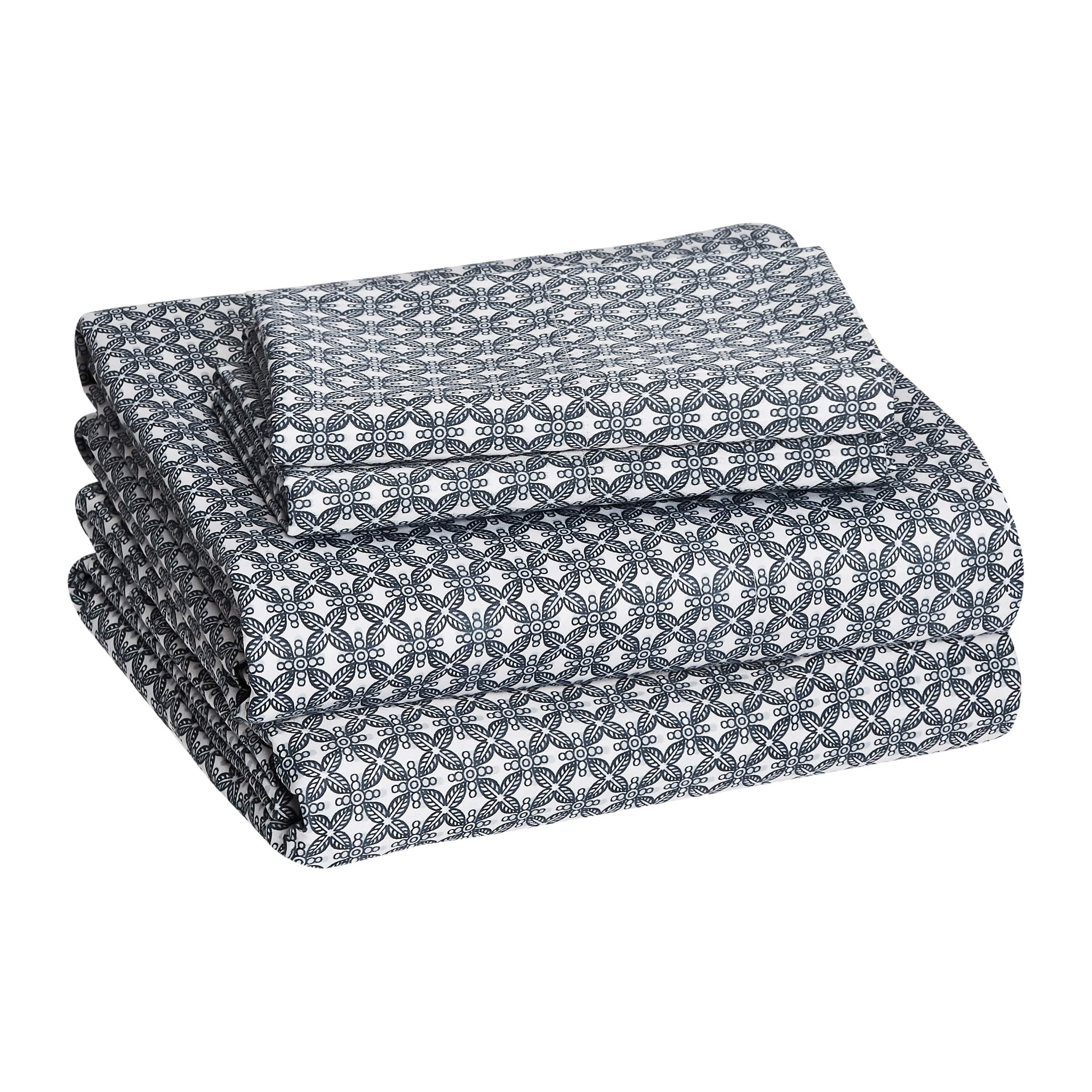 AmazonBasics Super-Soft Cotton Bed Sheet Set - Queen