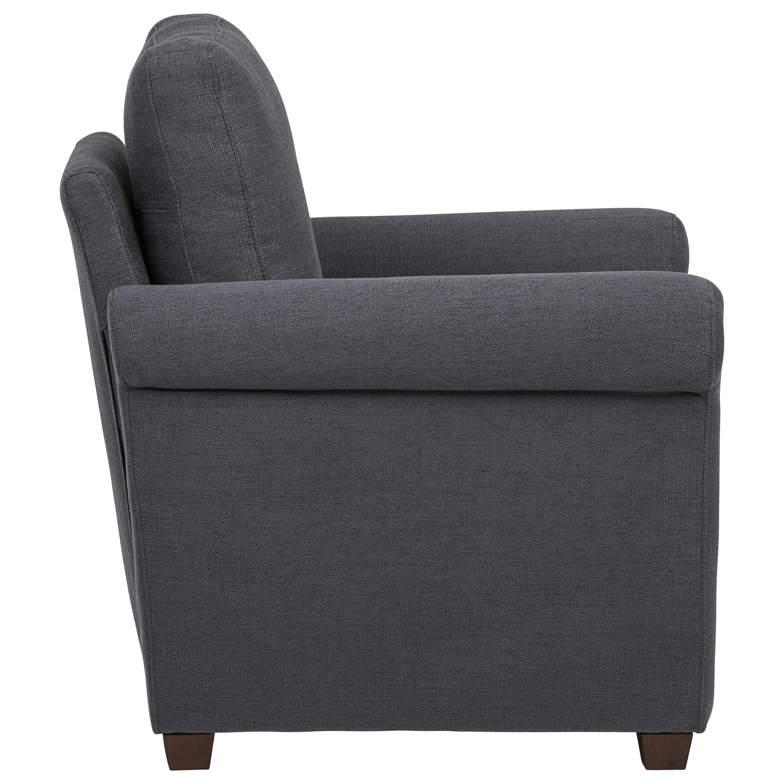 Amazon Brand – Ravenna Home Dunford Casual Rolled Arm Chair, 37"W