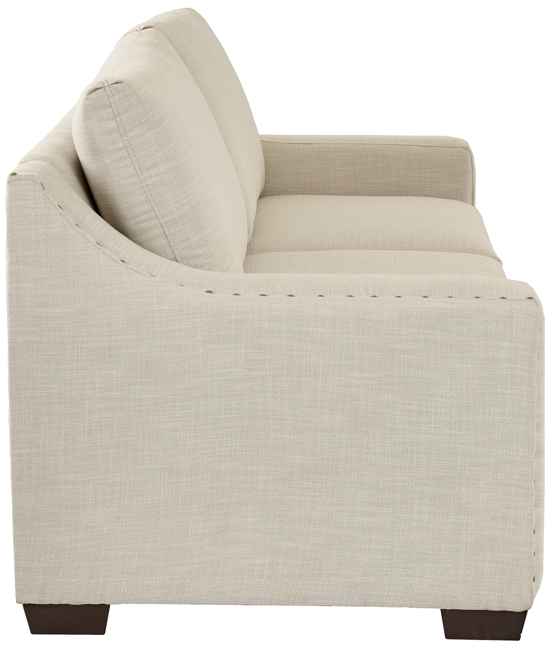 Amazon Brand – Ravenna Home Mayes Sloped Nailhead Sofa, 87"W