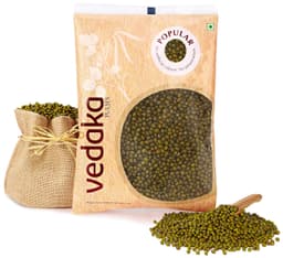 Amazon Brand - Vedaka Popular Green Moong Whole / Sabut