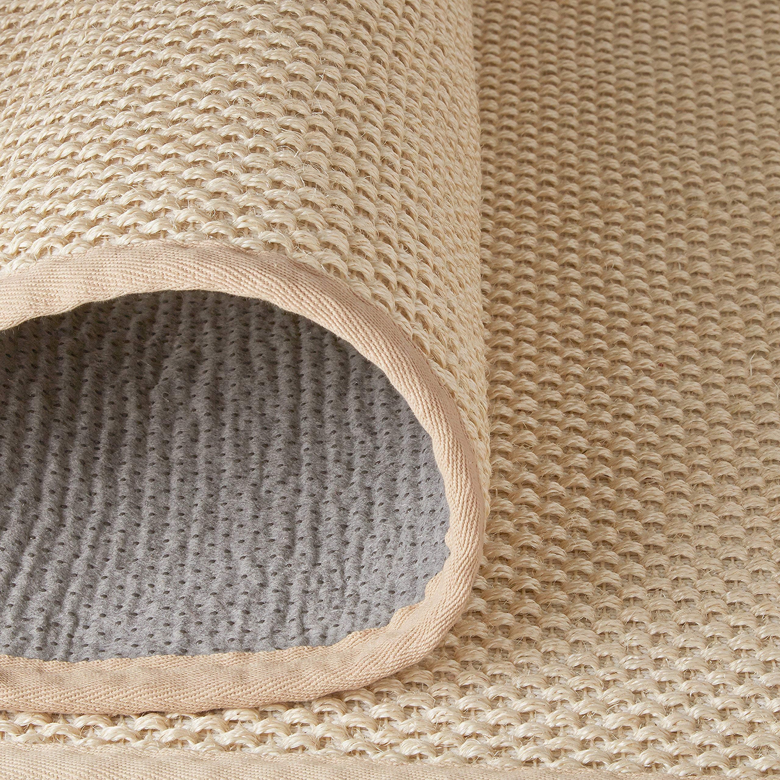 Amazon Brand – Rivet Woven Bordered Sisal Area Rug, 5 x 7 Foot