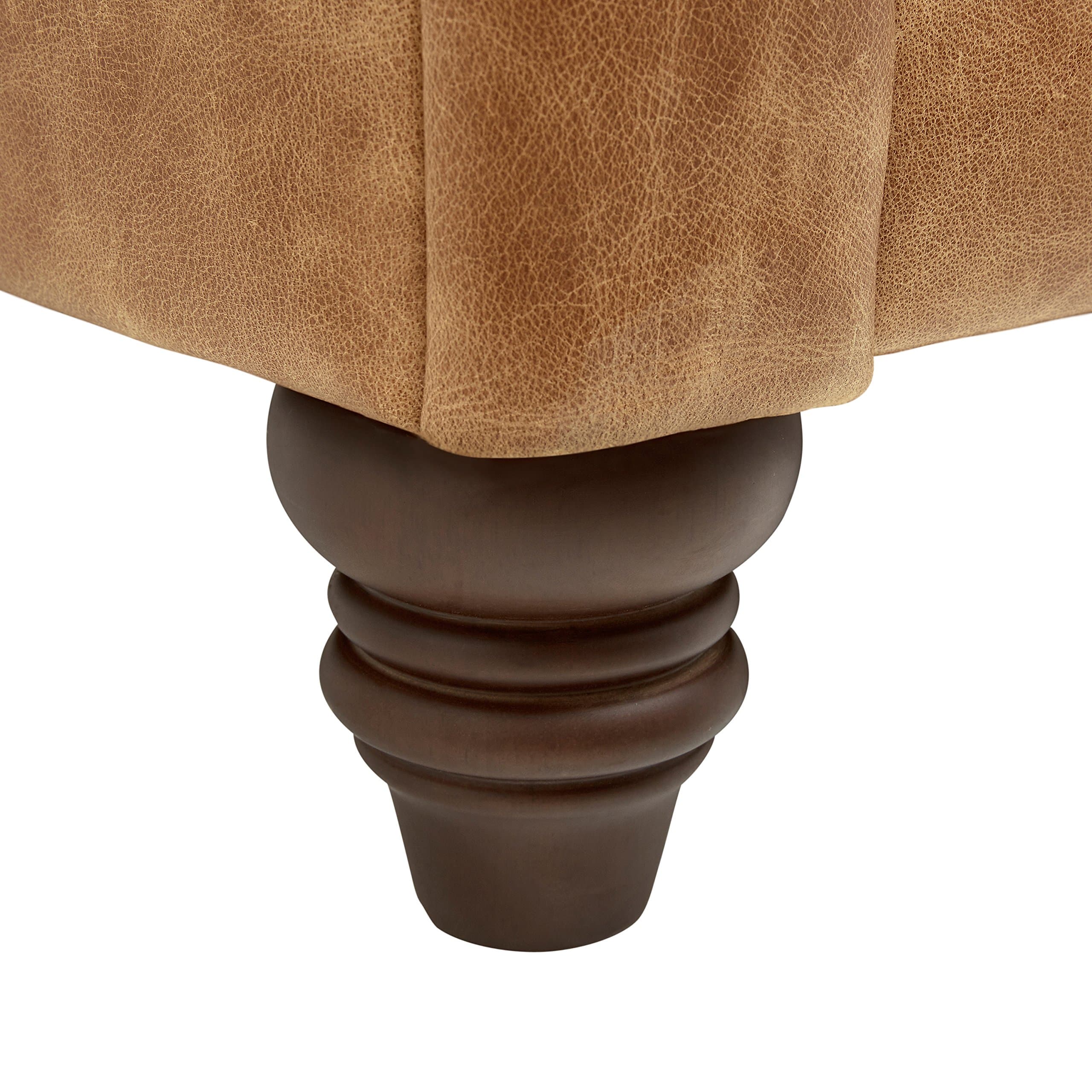 Amazon Brand – Stone & Beam Bradbury Chesterfield Tufted Leather Accent Chair, 50"W