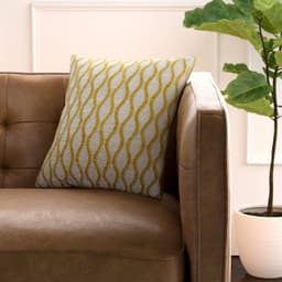 Amazon Brand – Rivet Mid-Century Wave Throw Pillow - 17 x 17 Inch