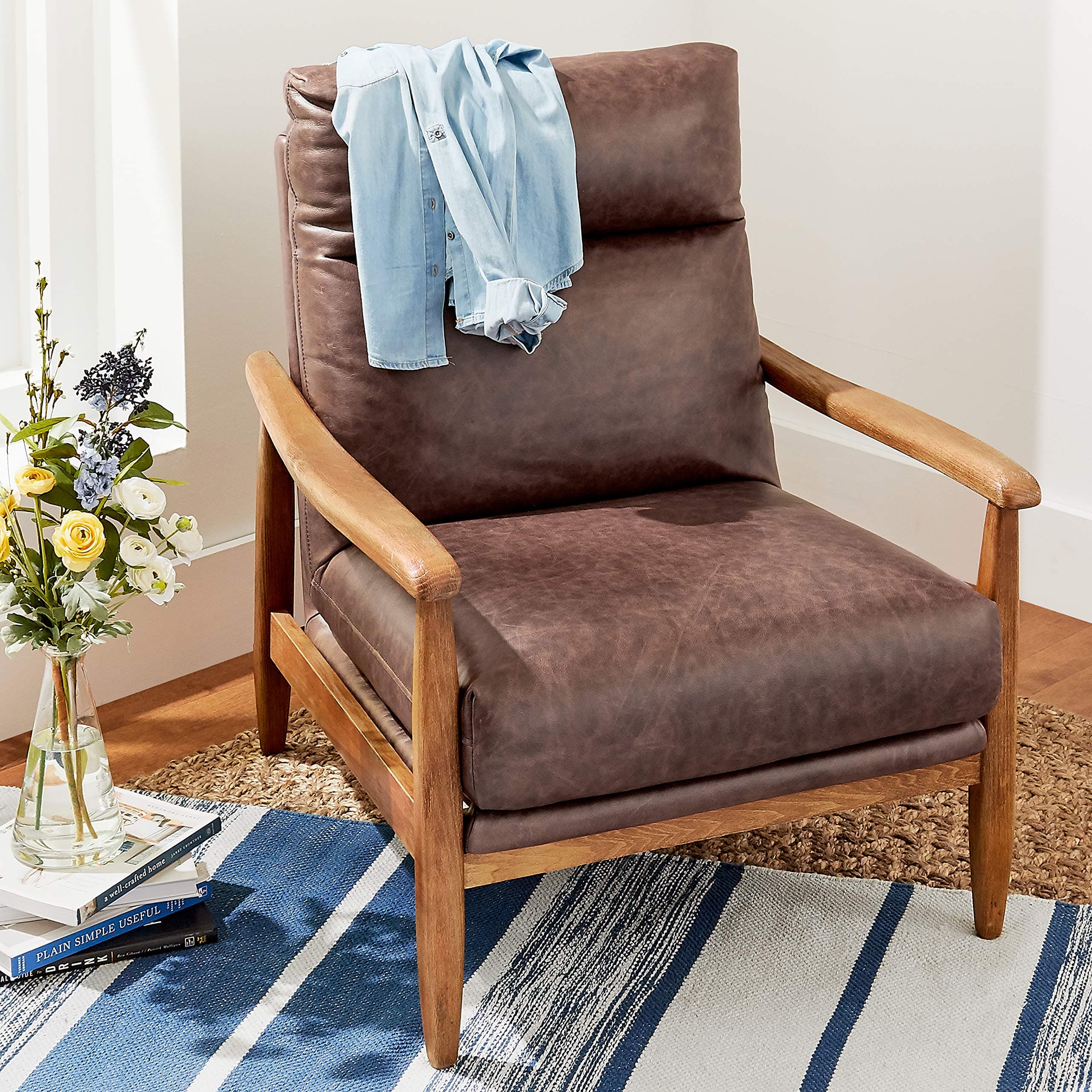 Amazon Brand – Stone & Beam Alderman Mid-Century Modern Accent Chair, 29.9"W